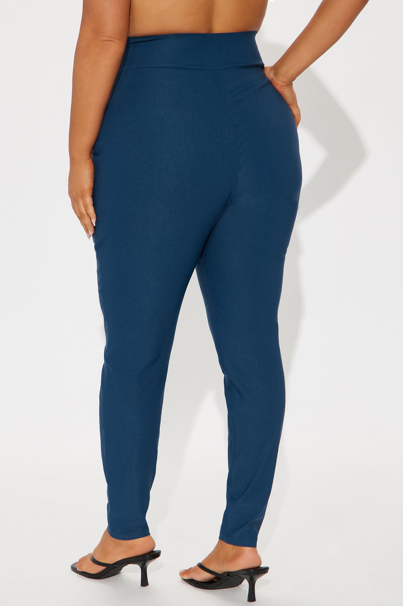 Venetian High Rise Pants - Teal Female Product Image