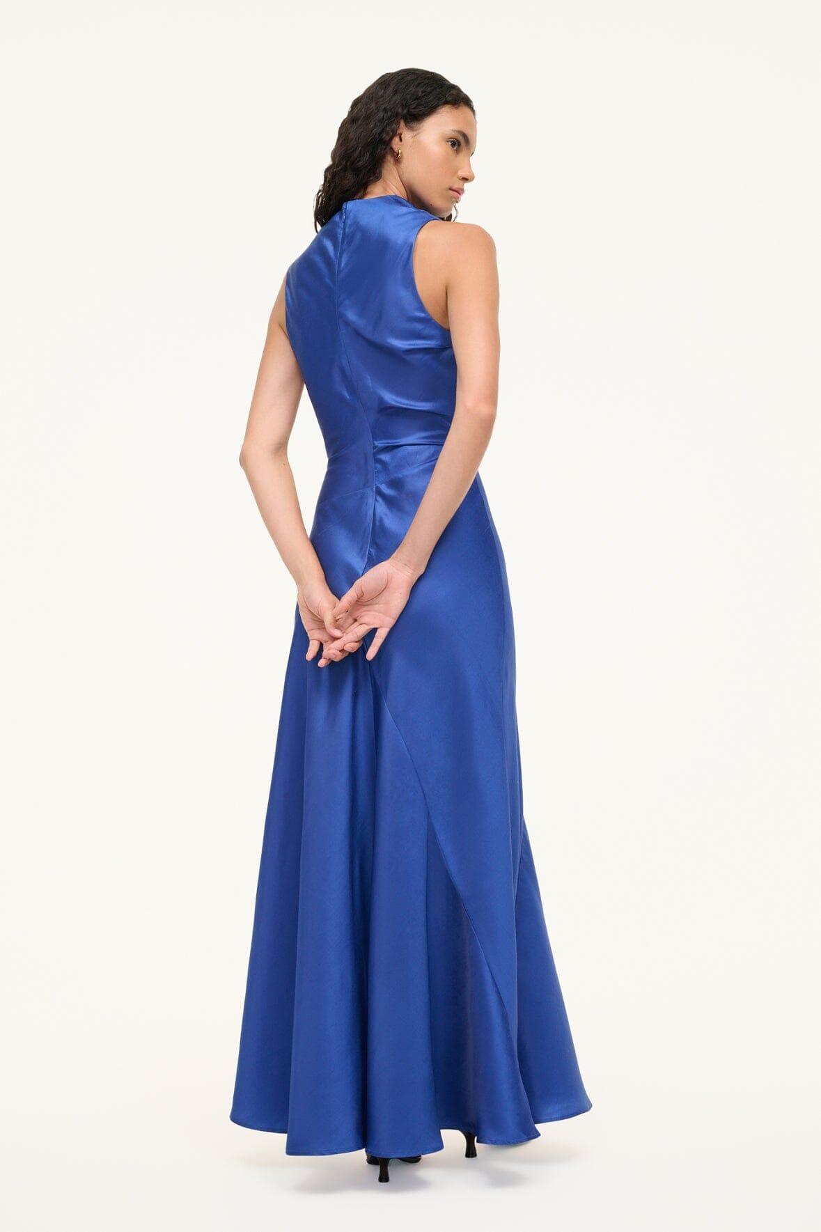 FRIDA SILK DRESS | DEEP SEA Product Image