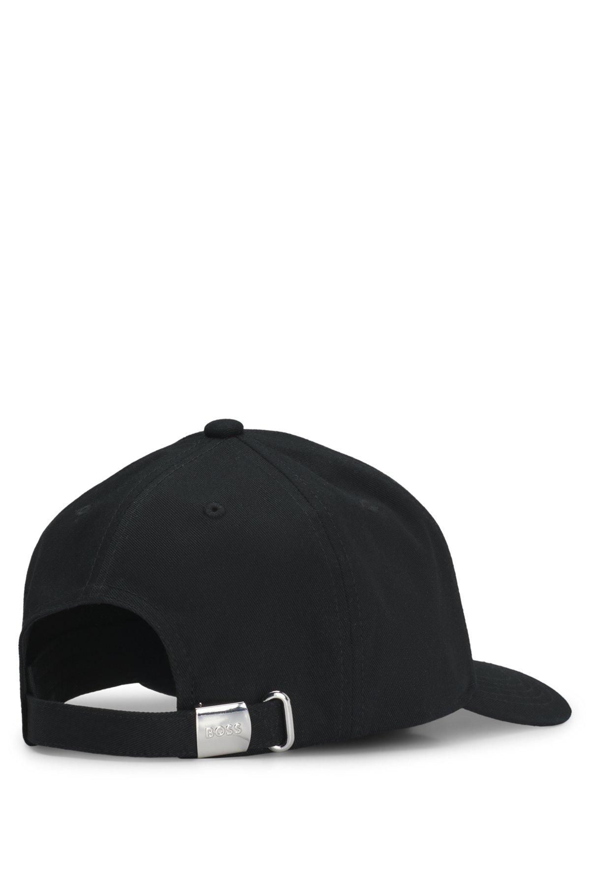 BOSS - Cotton-twill cap with embroidered logo - Black Product Image