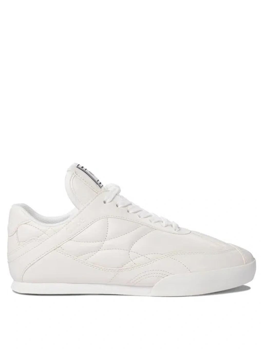 CHLOÉ Womens Chloe Kick Brand-patch Leather Low-top Trainers In White Product Image