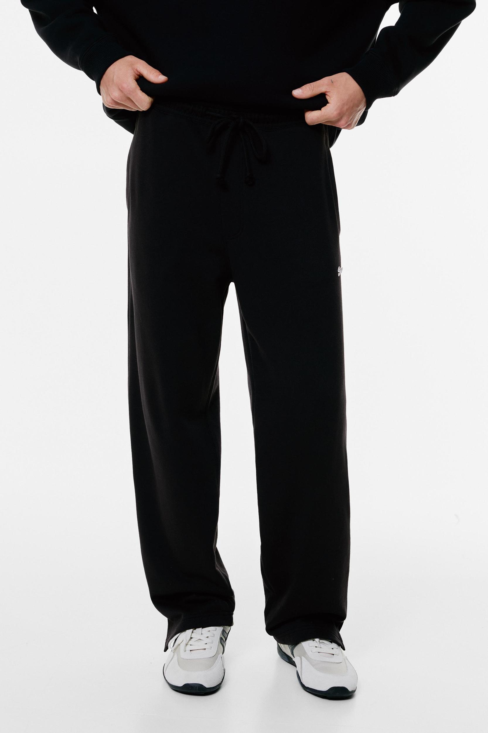 Jogger sweatpants with slits Product Image