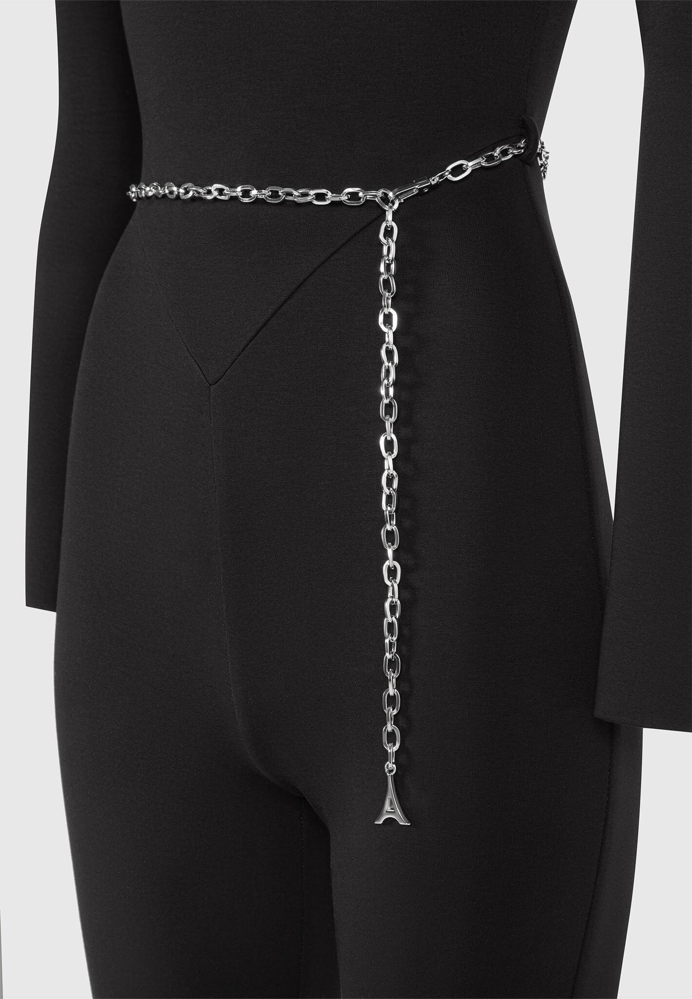 Eiffel Chain Detail Jumpsuit - Black Female Product Image