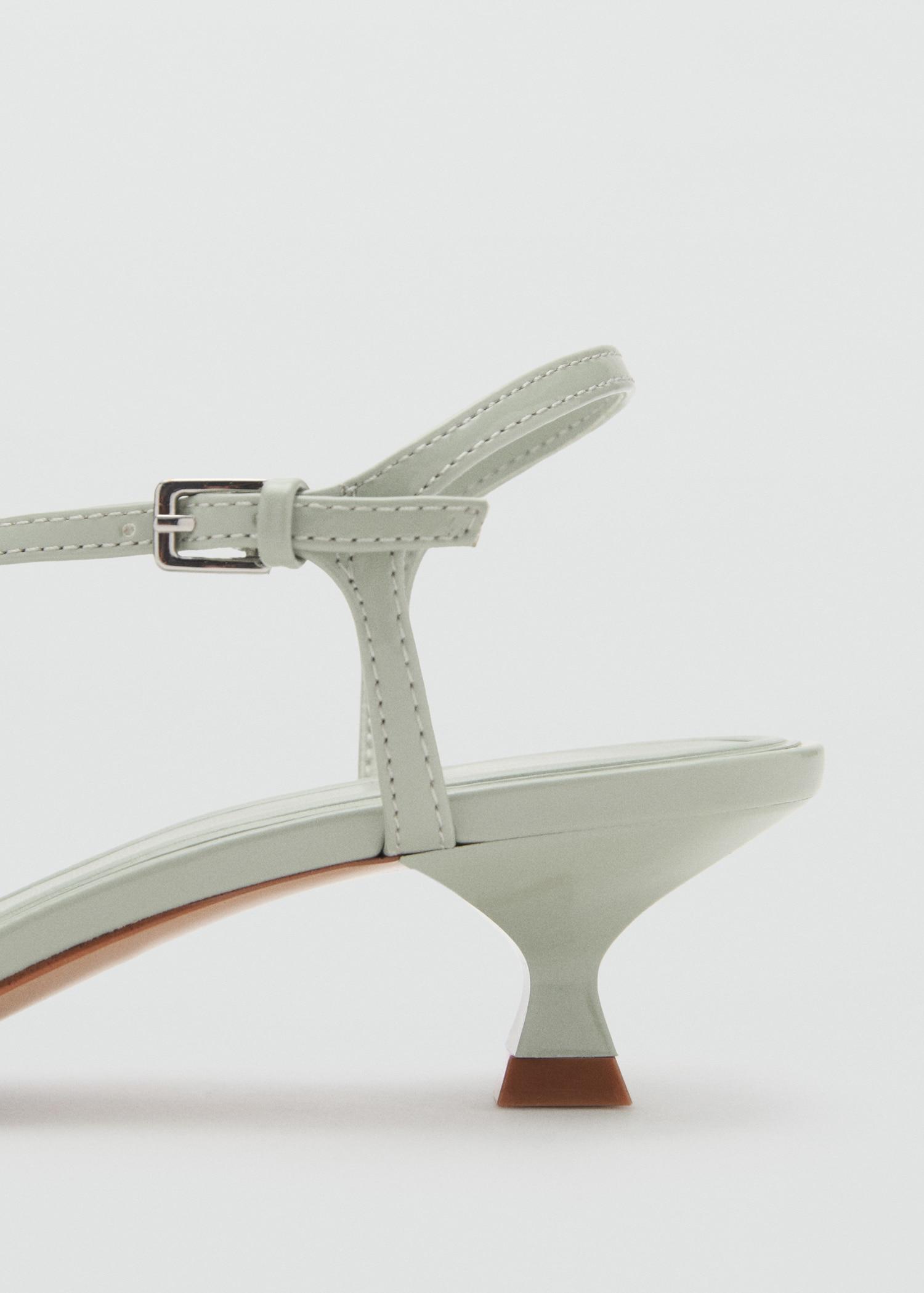 Kitten-heel sandals with strap - Women | MANGO USA Product Image