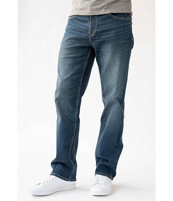 Devil-Dog Dungarees Men's New River Performance Stretch Relaxed Fit Straight Denim Jeans Product Image