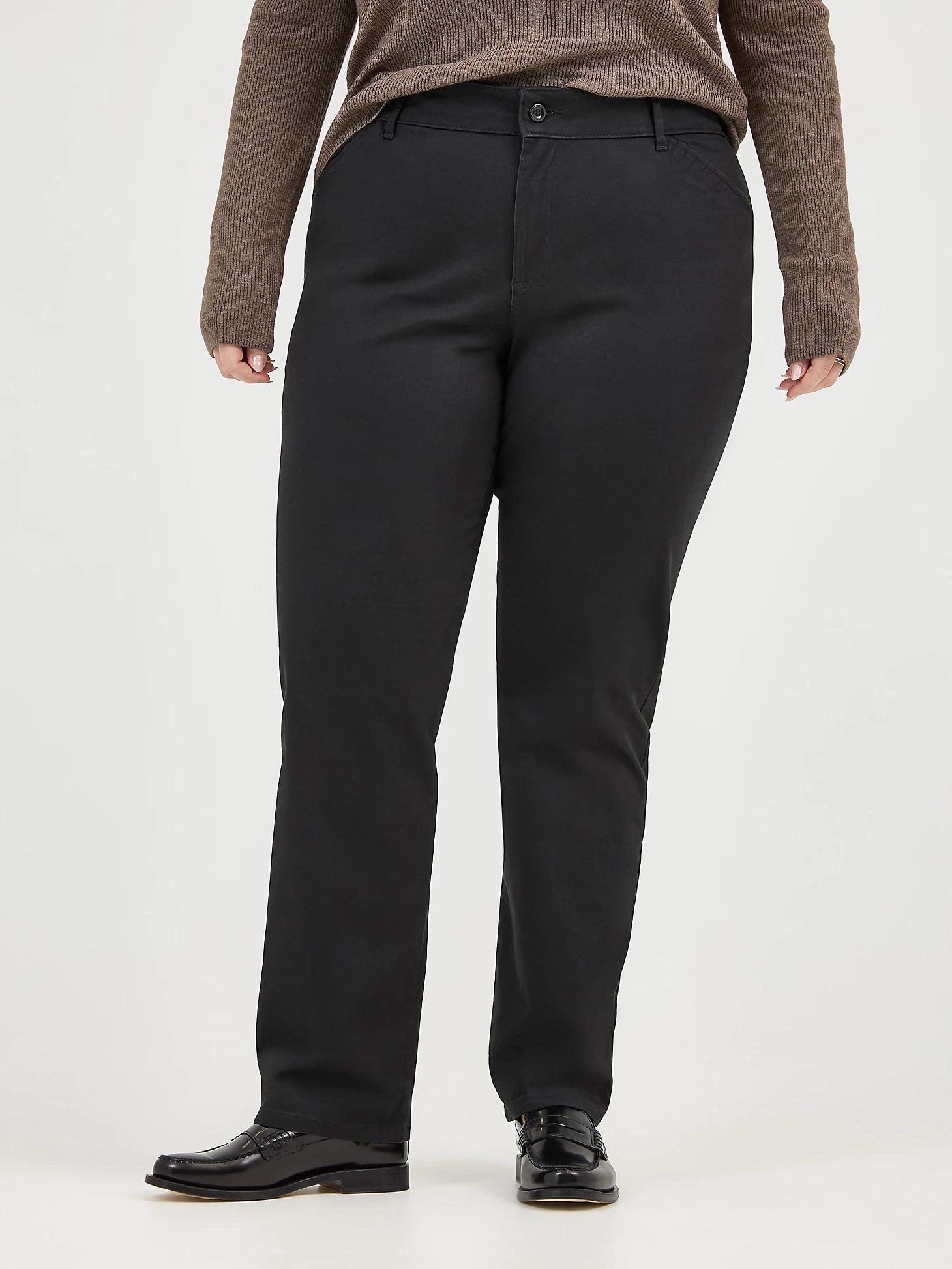Women’s Relaxed Fit Straight Leg Pant All Day Pant (Plus) | Women's Pants | Lee® Product Image