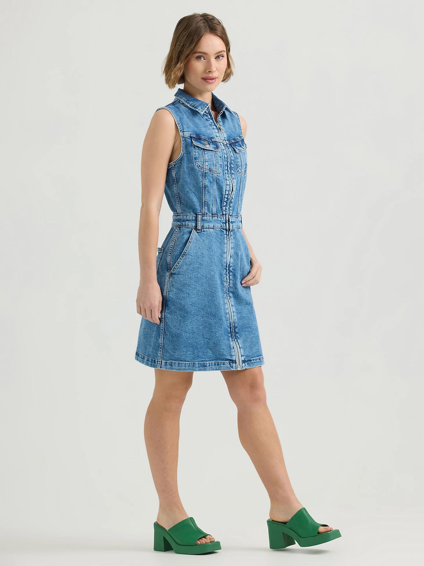 Women's '70s Union-All™ Zip-Up Dress | Women's Skirts & Dresses | Lee® Product Image