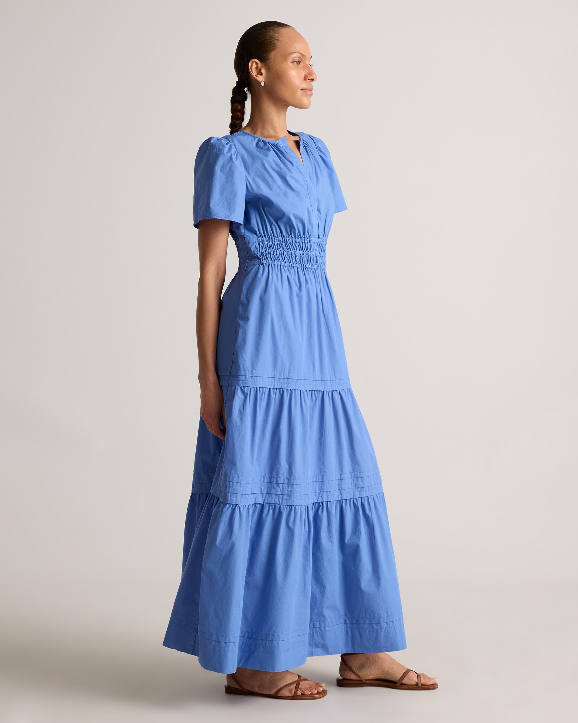 Quince | Women's Poplin Tiered Maxi Dress Cotton Product Image
