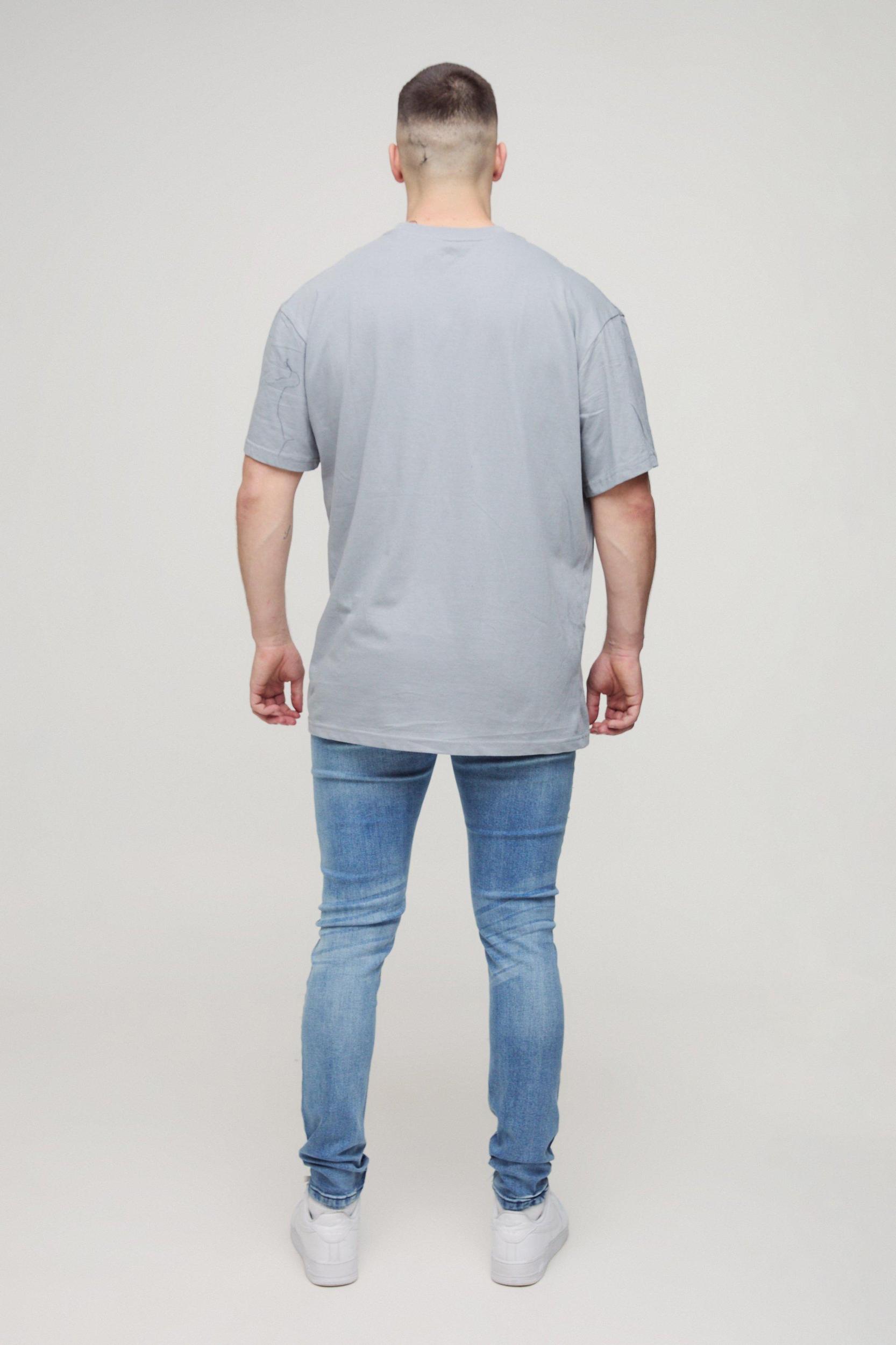 Tall Super Distressed Washed Skinny Jeans | boohooMAN USA Product Image
