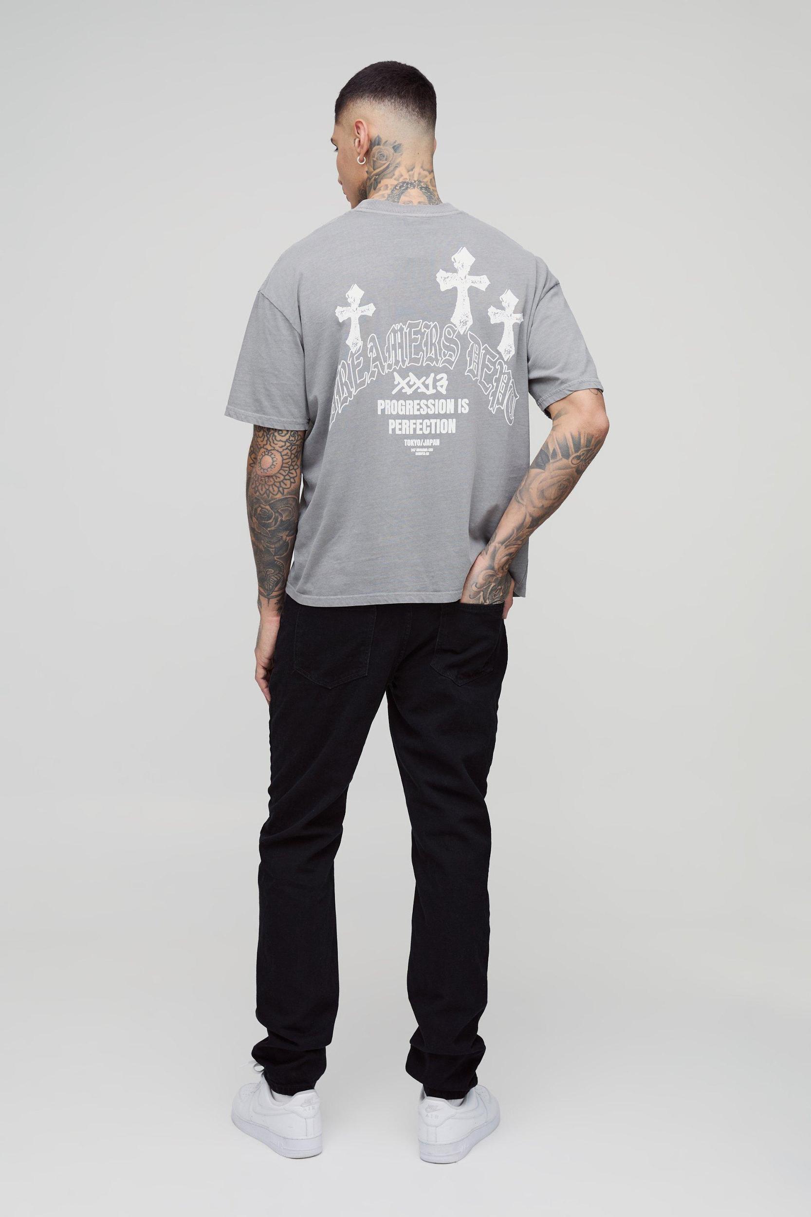 Tall Slim Rigid Jeans | boohooMAN USA Product Image