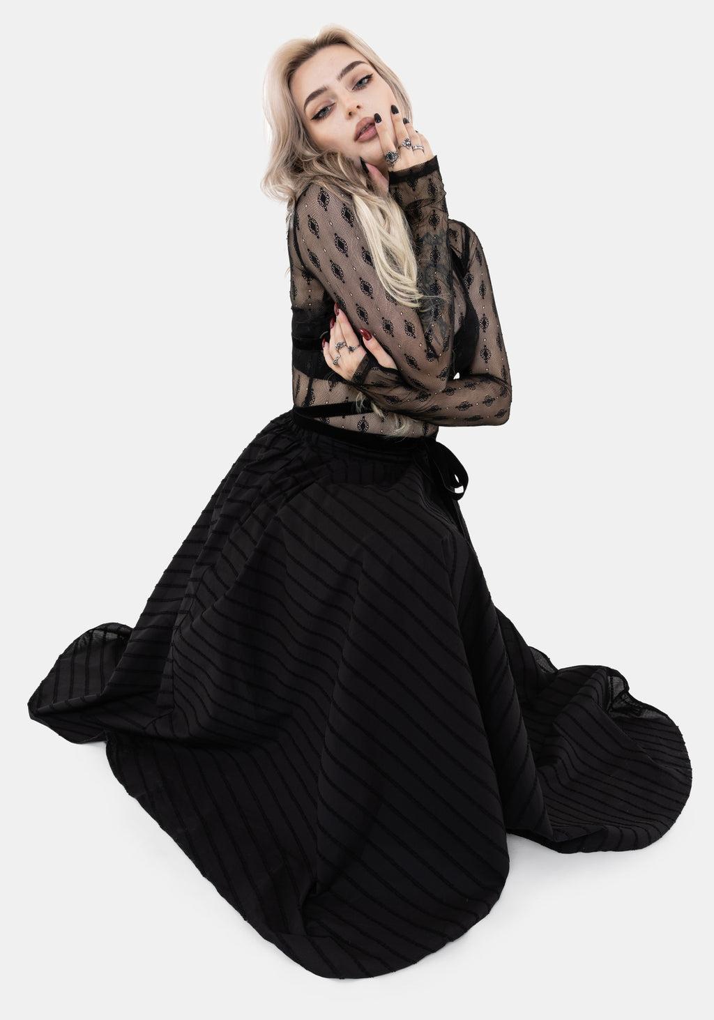 Blythe Handkerchief Hem Midaxi Skirt Product Image