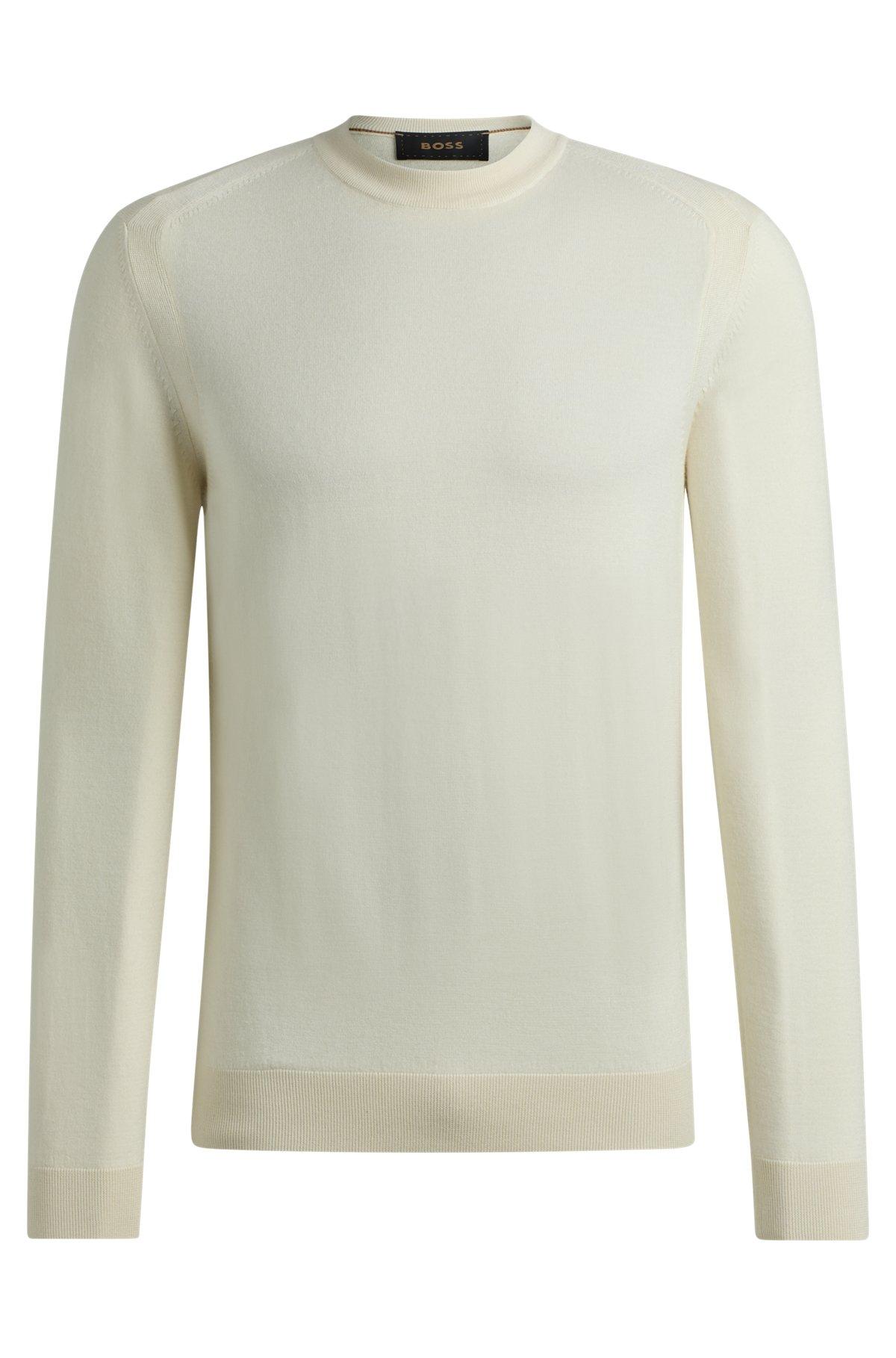 Regular-fit sweater in wool, silk and cashmere Product Image