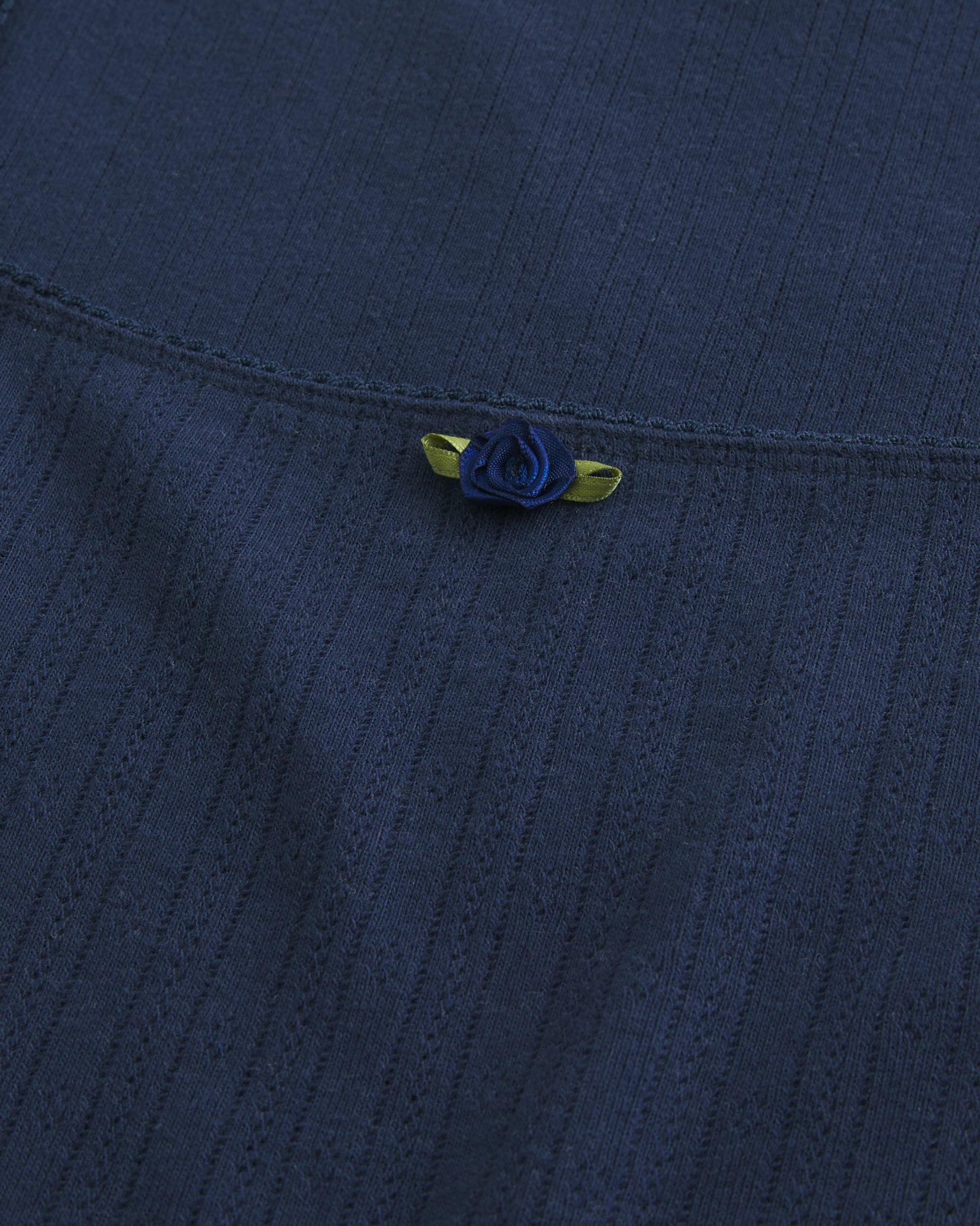 Pointelle Square-Neck Top Product Image