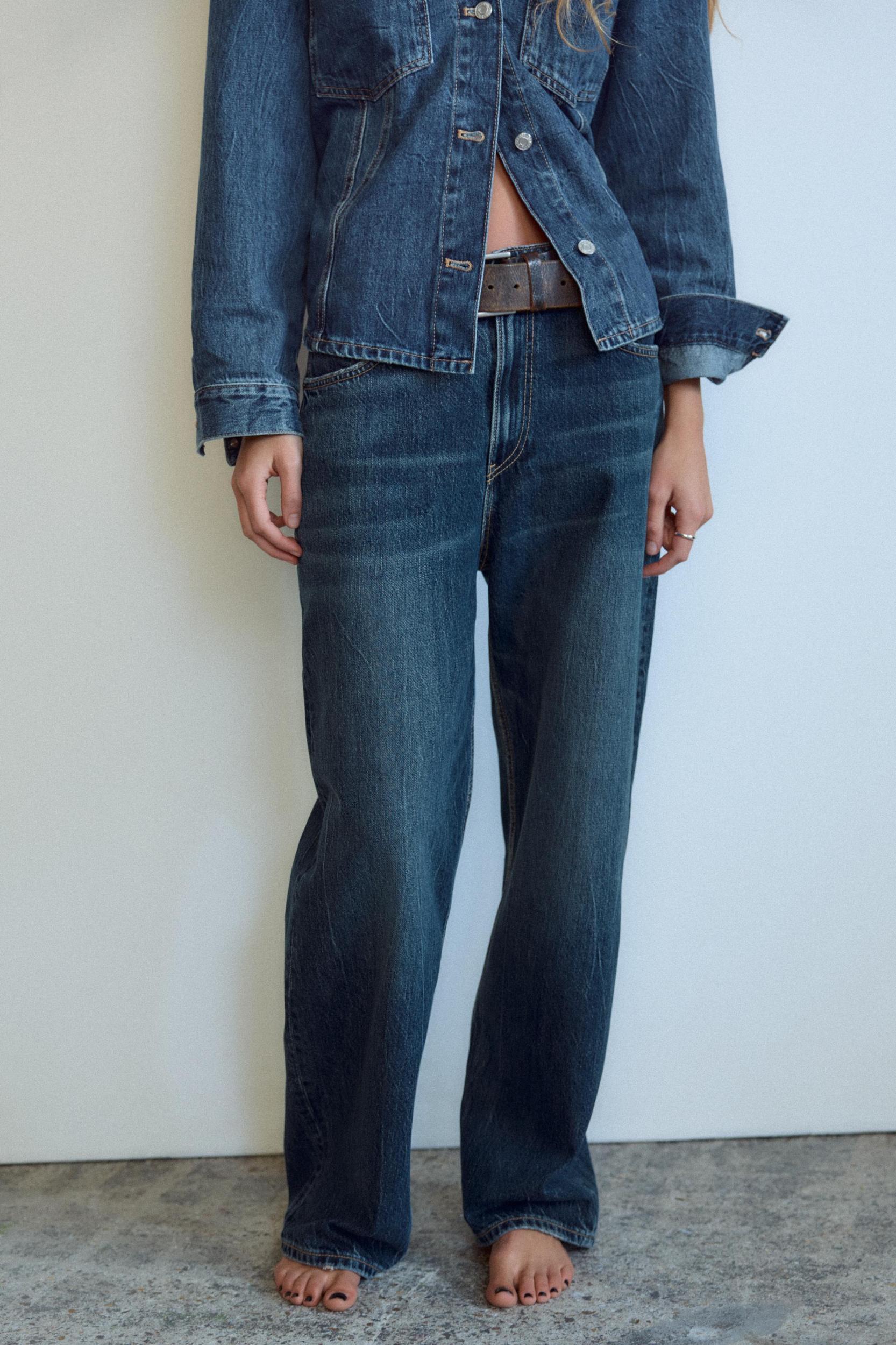 RELAXED OVERSIZE HIGH-WAISTED JEANS Product Image