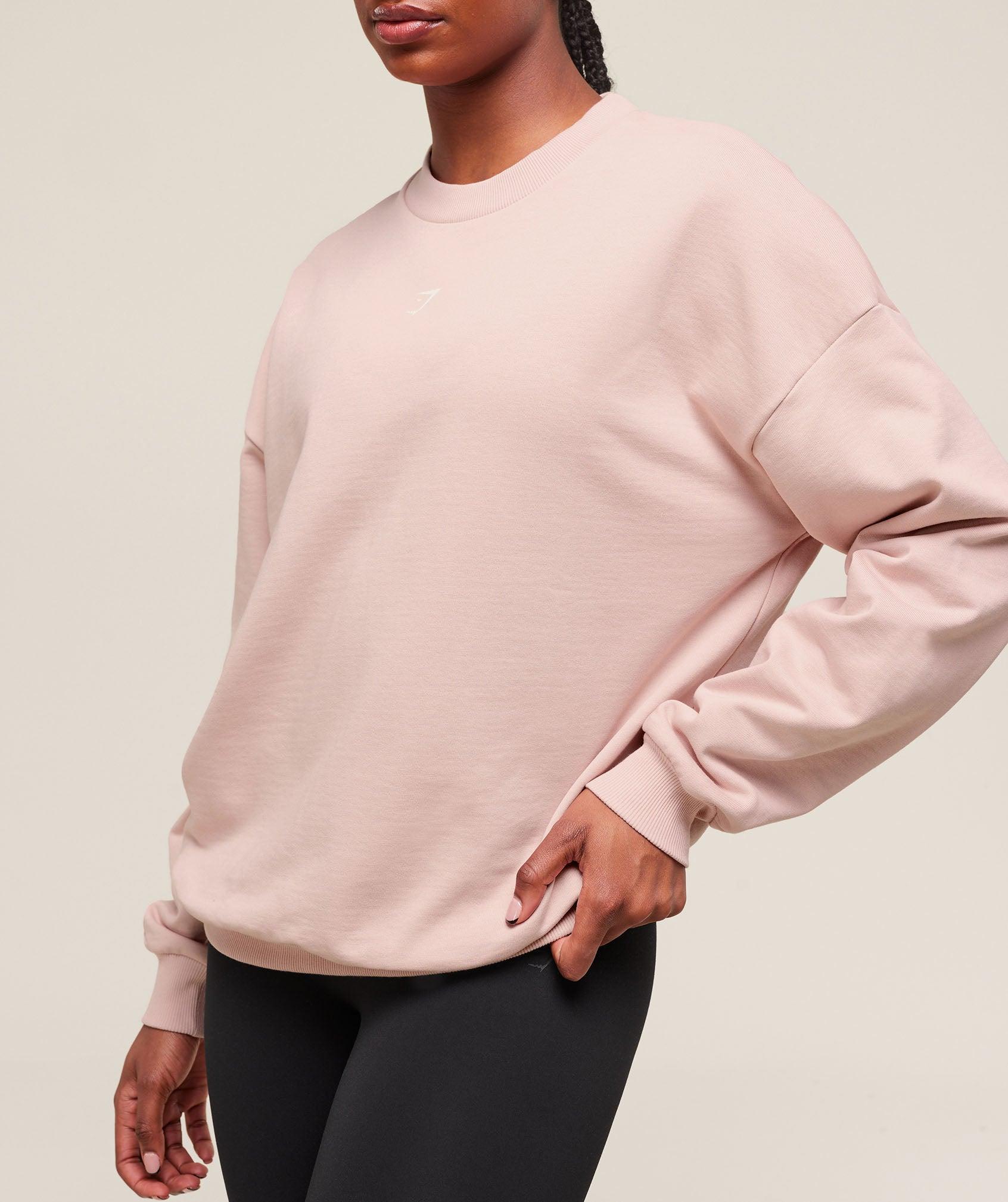 Gymshark Cherry Graphic Oversized Sweatshirt - Lift Pink Female Product Image