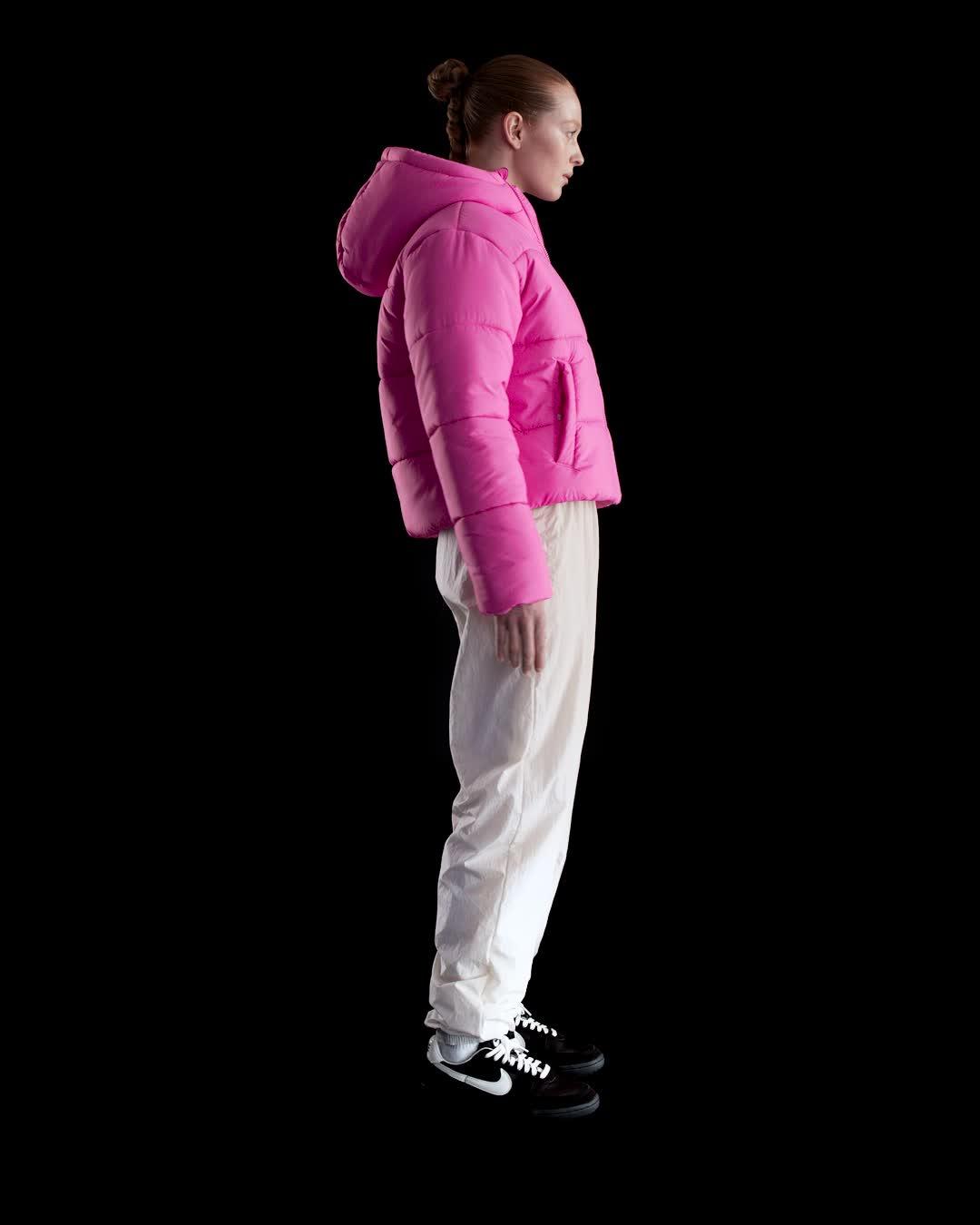 Womens Nike Sportswear Classic Puffer Therma-FIT Loose Hooded Jacket | FZ5899-675 Product Image