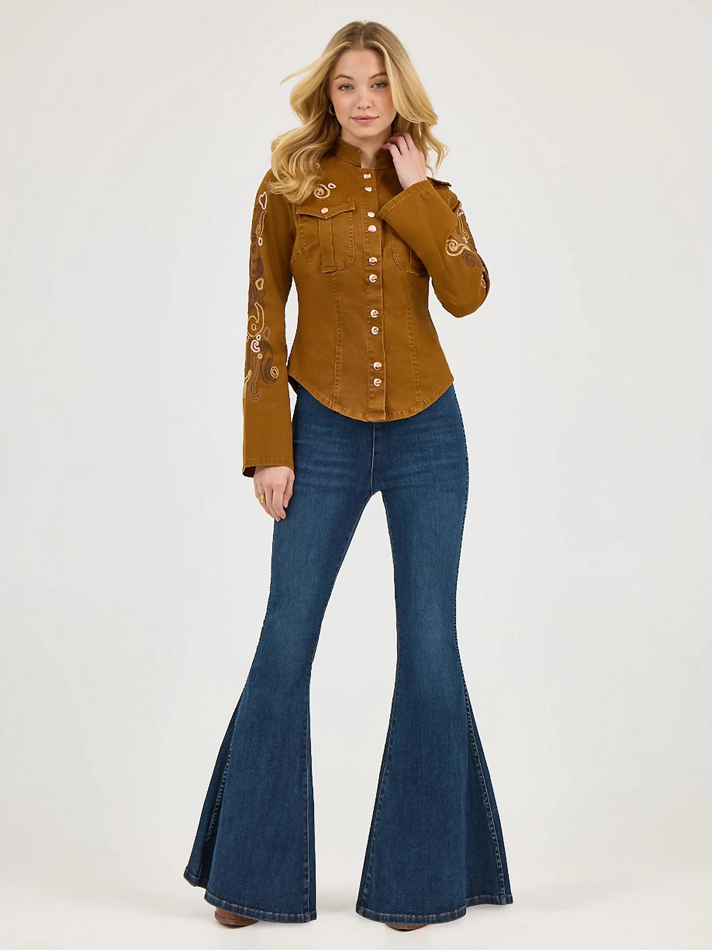 Wrangler x Lainey Wilson Embroidered Utility Jacket | Women's JACKETS & OUTERWEAR | Wrangler® Product Image