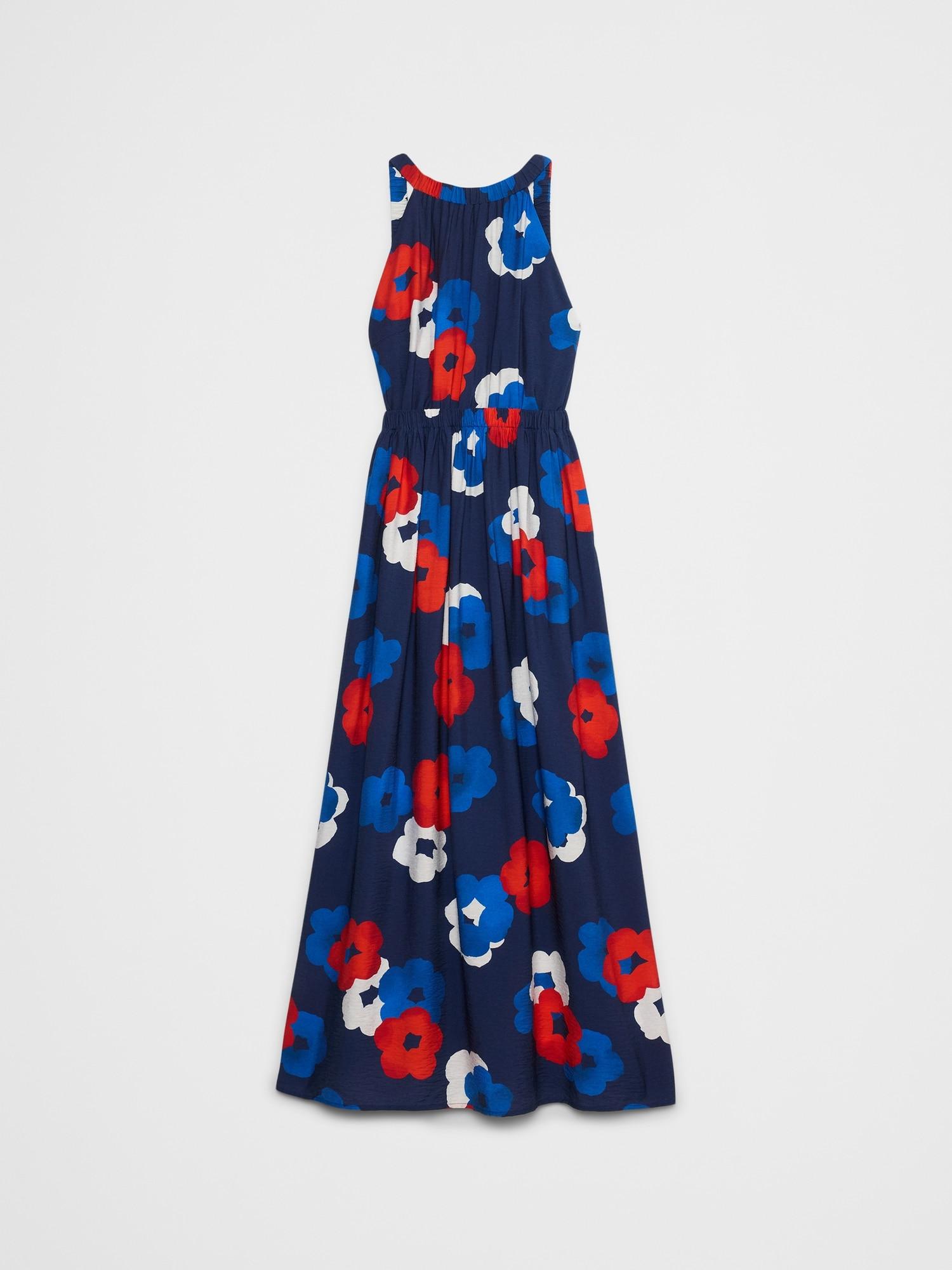 Halter-Neck Midi Dress Product Image