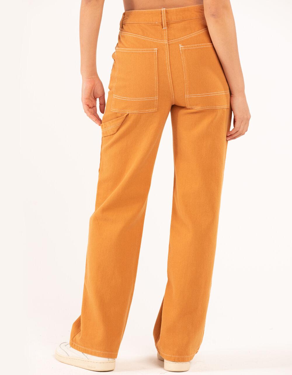 RSQ Womens High Rise Relaxed Carpenter Pants - SADDLE Product Image