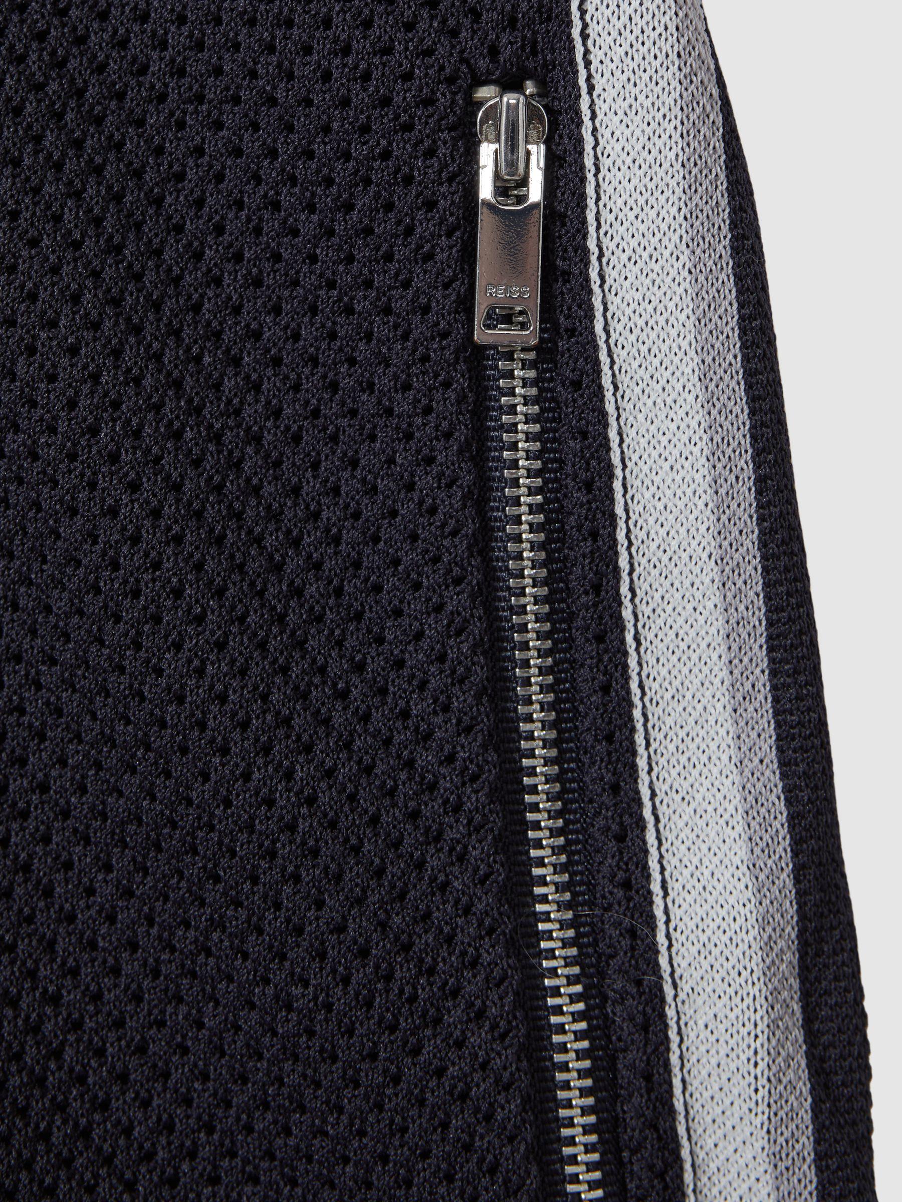 Knitted Elasticated Waist Shorts in Navy Multi Product Image