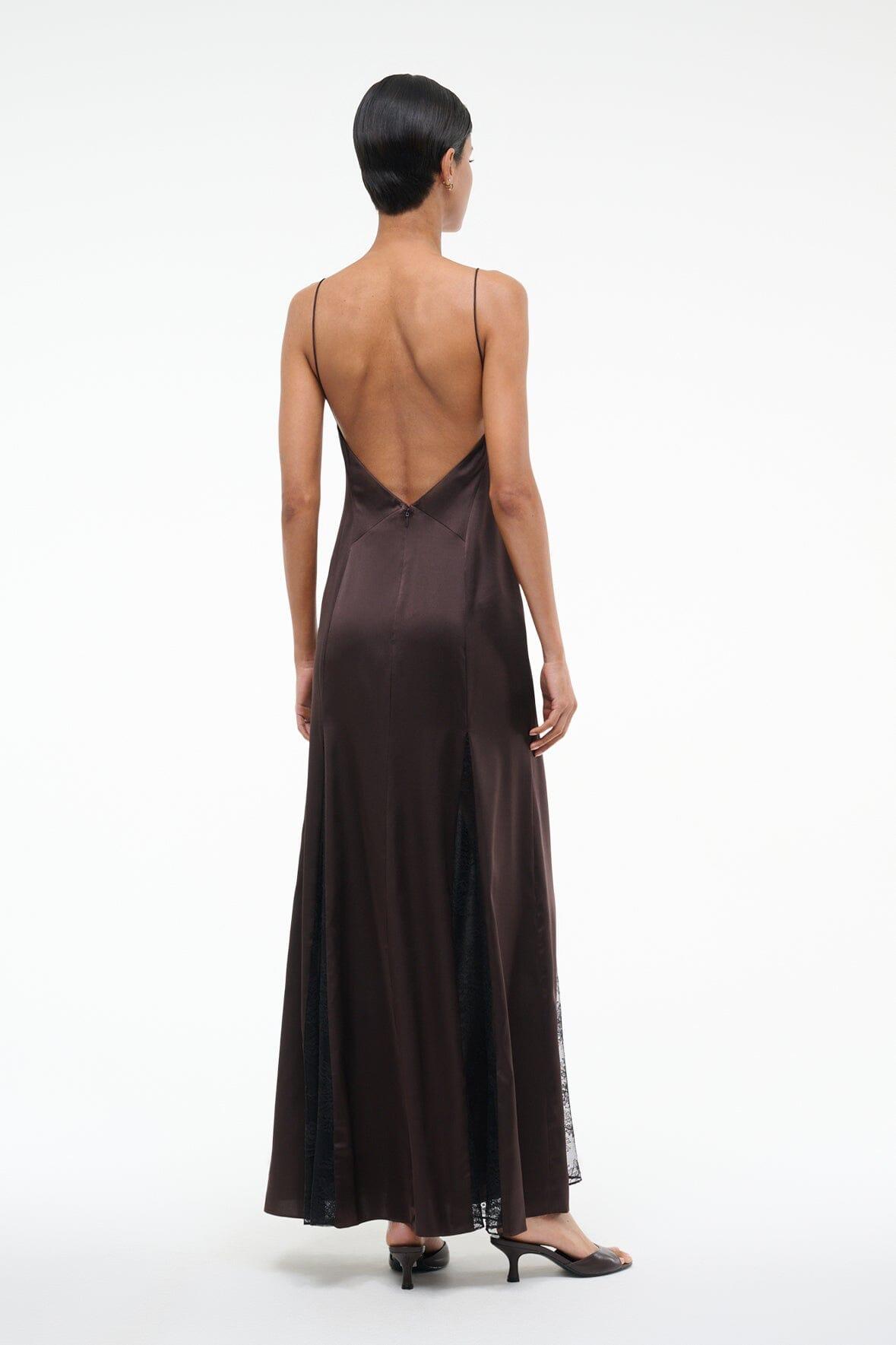 TRINITY SILK DRESS | EARTH Product Image