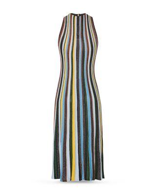 Striped Sleeveless Dress Product Image