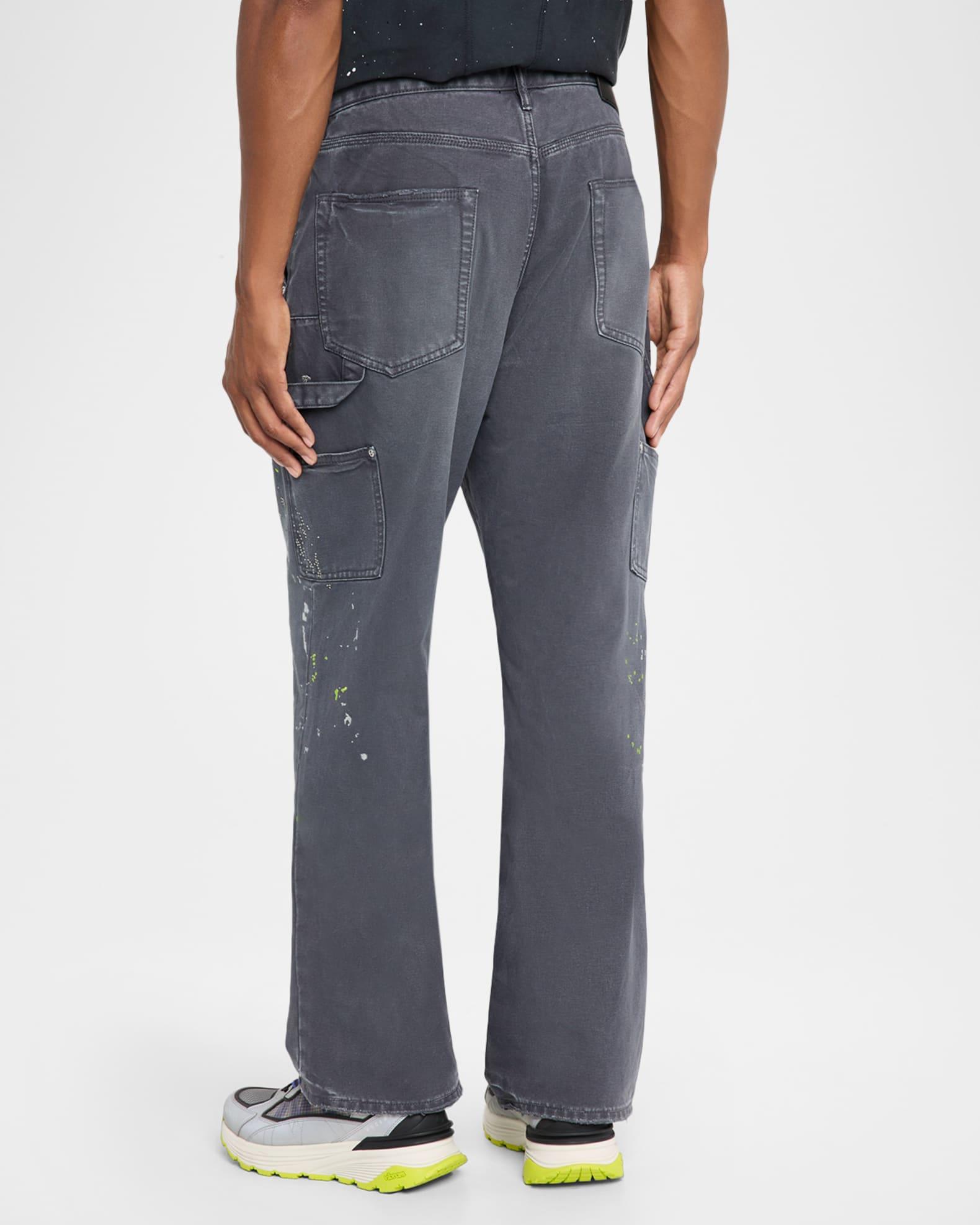 Men's Embellished Paint Carpenter Jeans Product Image