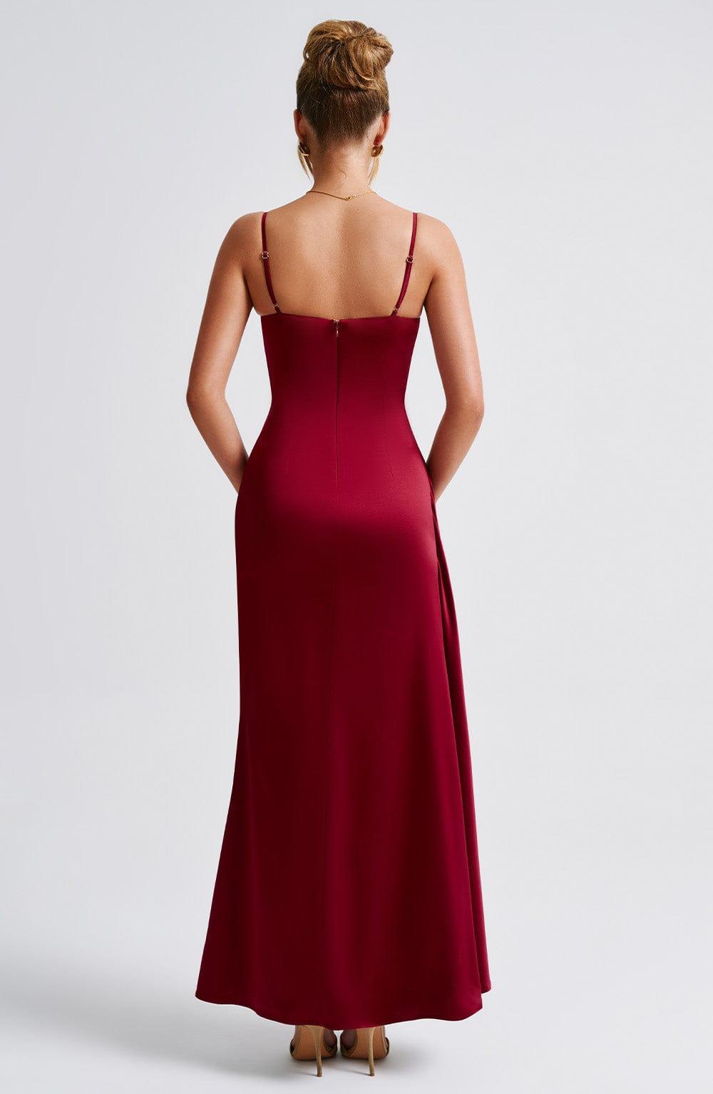 Winona Maxi Dress - Burgundy Product Image