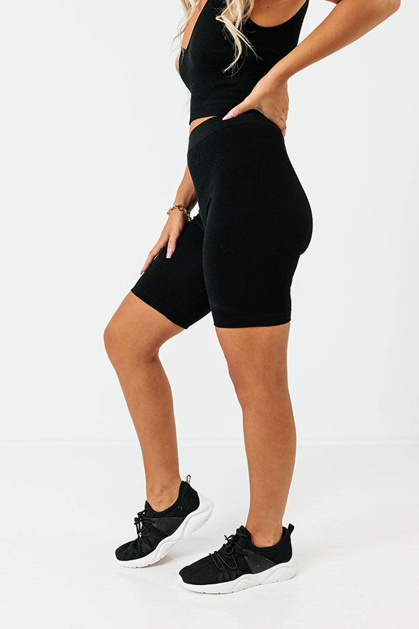 New Path High Waist Ribbed Biker Shorts Product Image