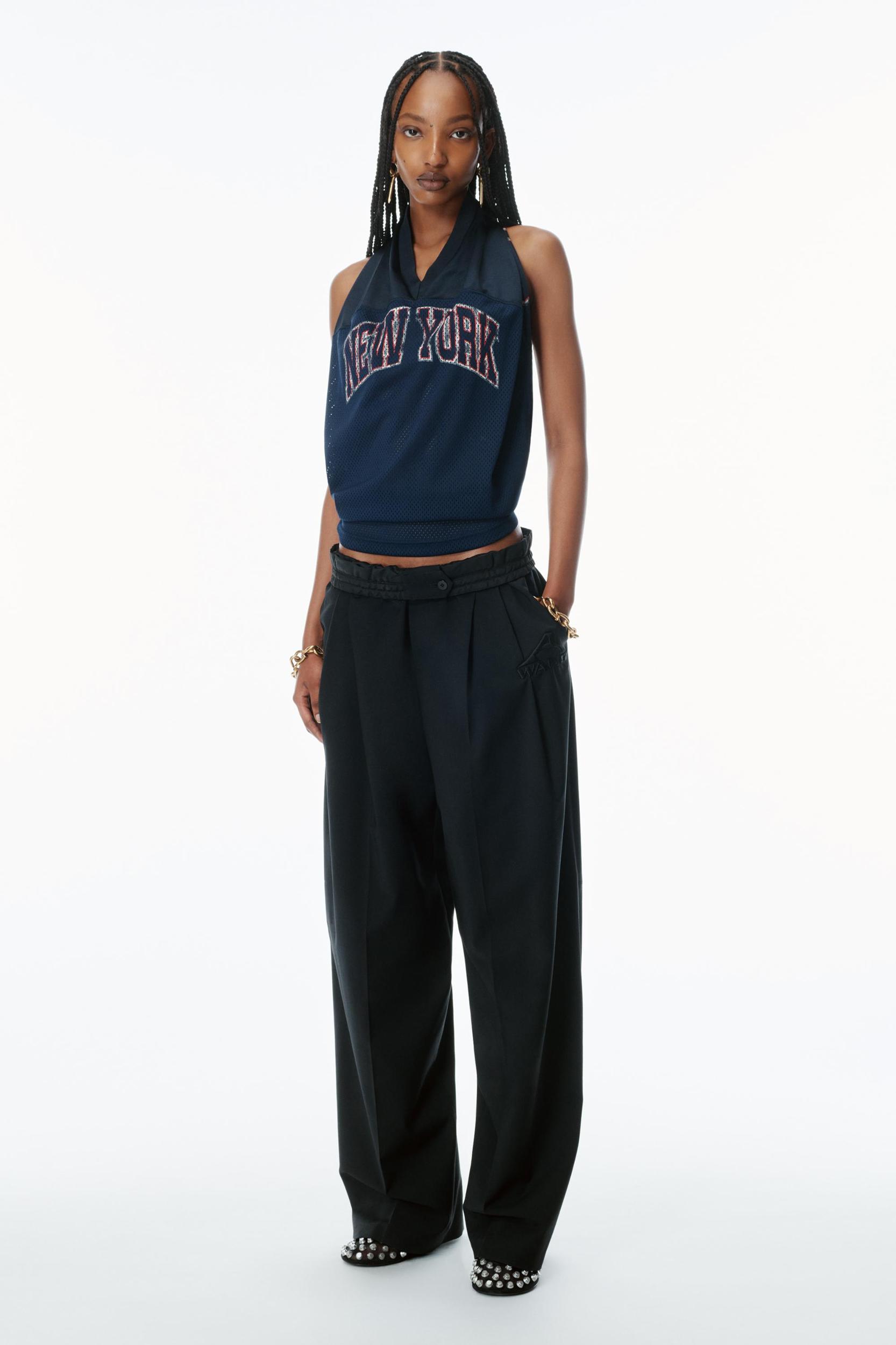 Tropical Wool Mid-rise Balloon Pants Product Image