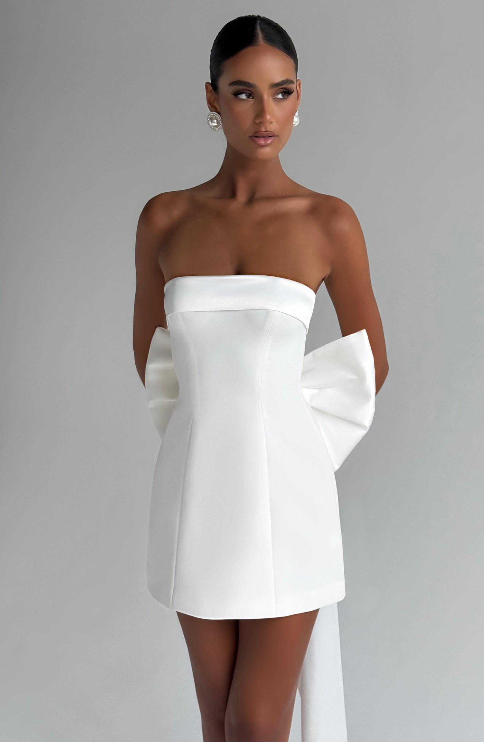 Barbara Mini Dress - Ivory Product Image