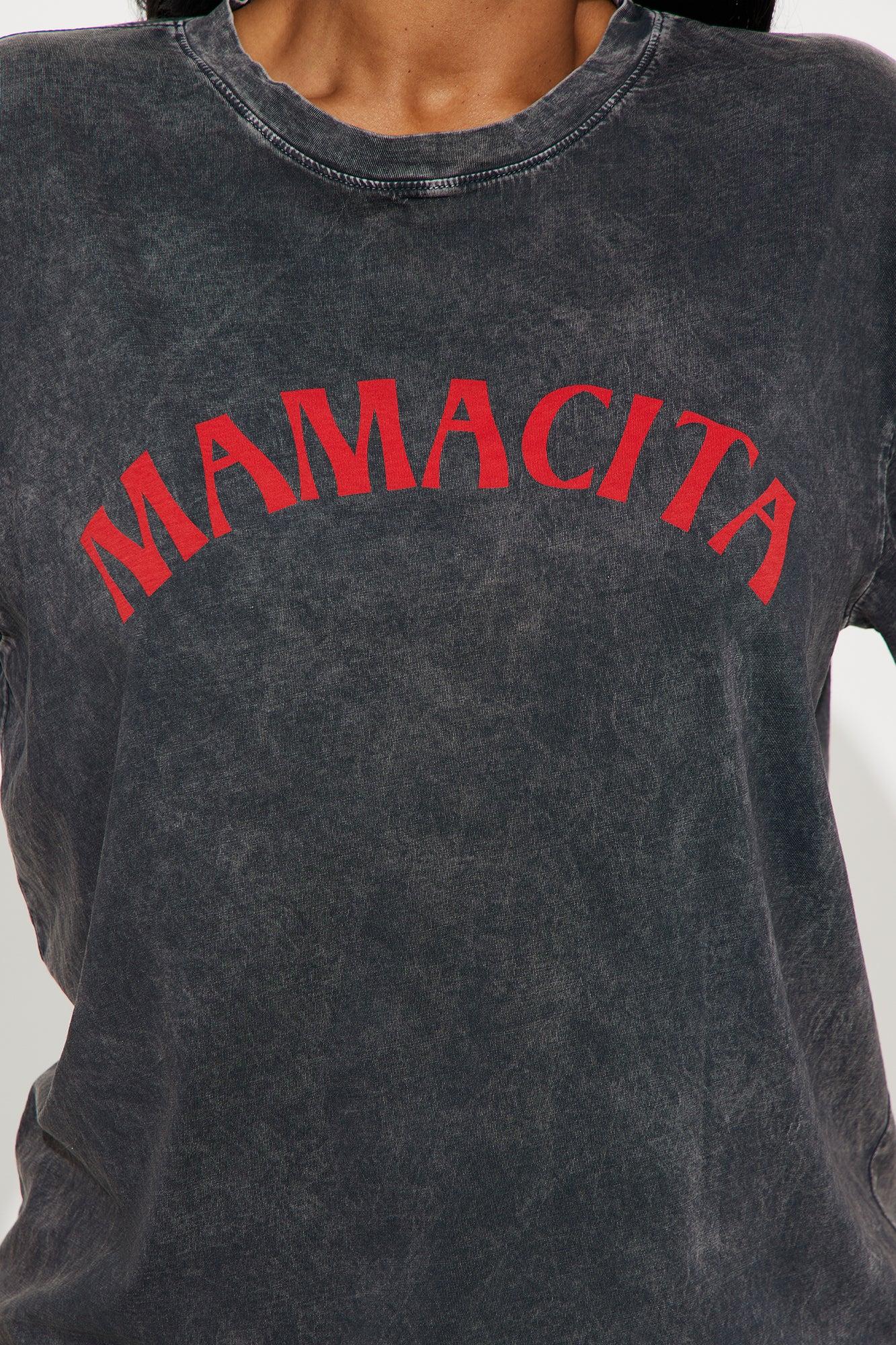 Call Me Mamacita Washed Tee - Black Female Product Image
