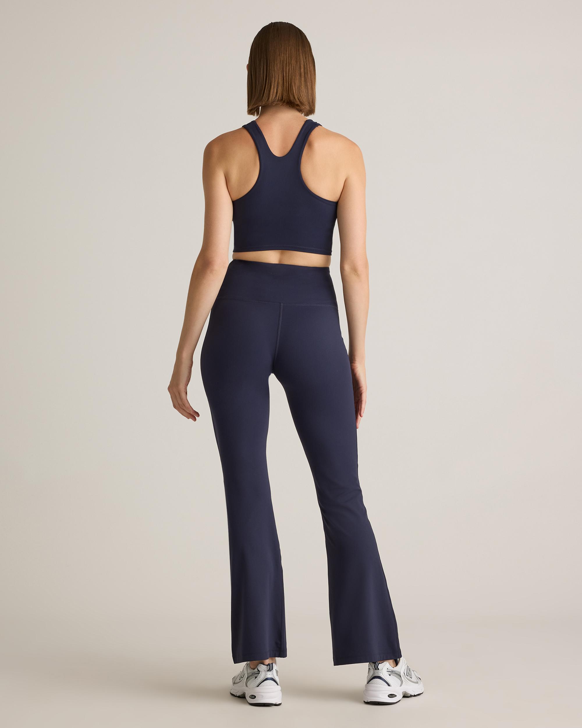 Quince | Women's Ultra-Form High-Rise Crossover Flared Pants Nylon/Spandex Product Image