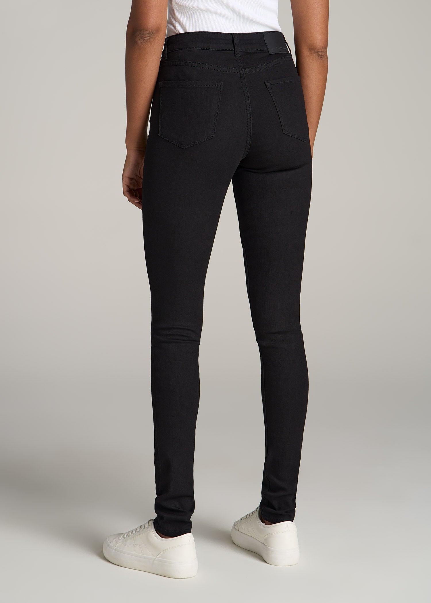 Georgia High-Rise Skinny Jeans for Tall Women in Black Female Product Image