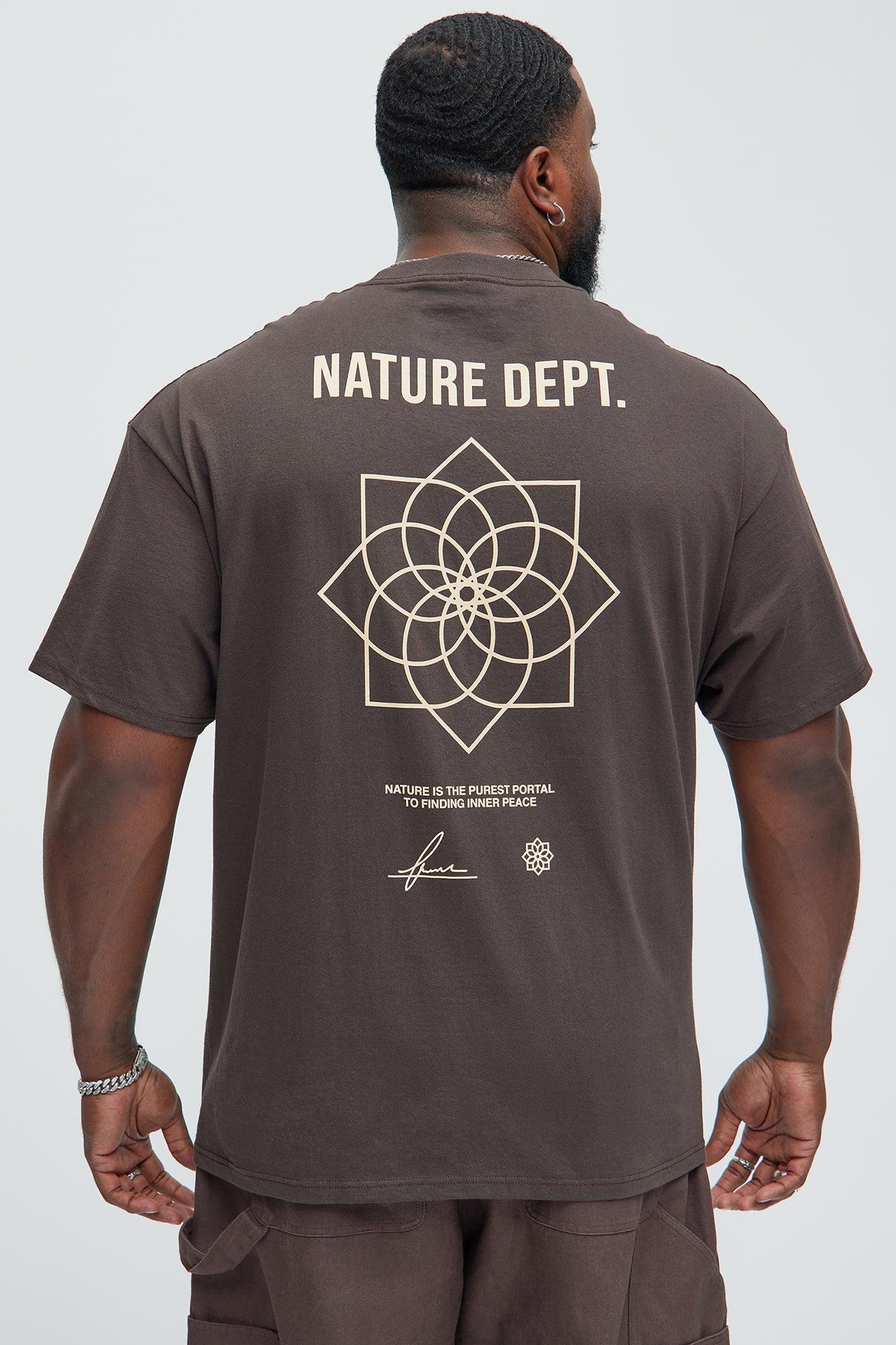 Nature Dept. Short Sleeve Tee - Brown Product Image