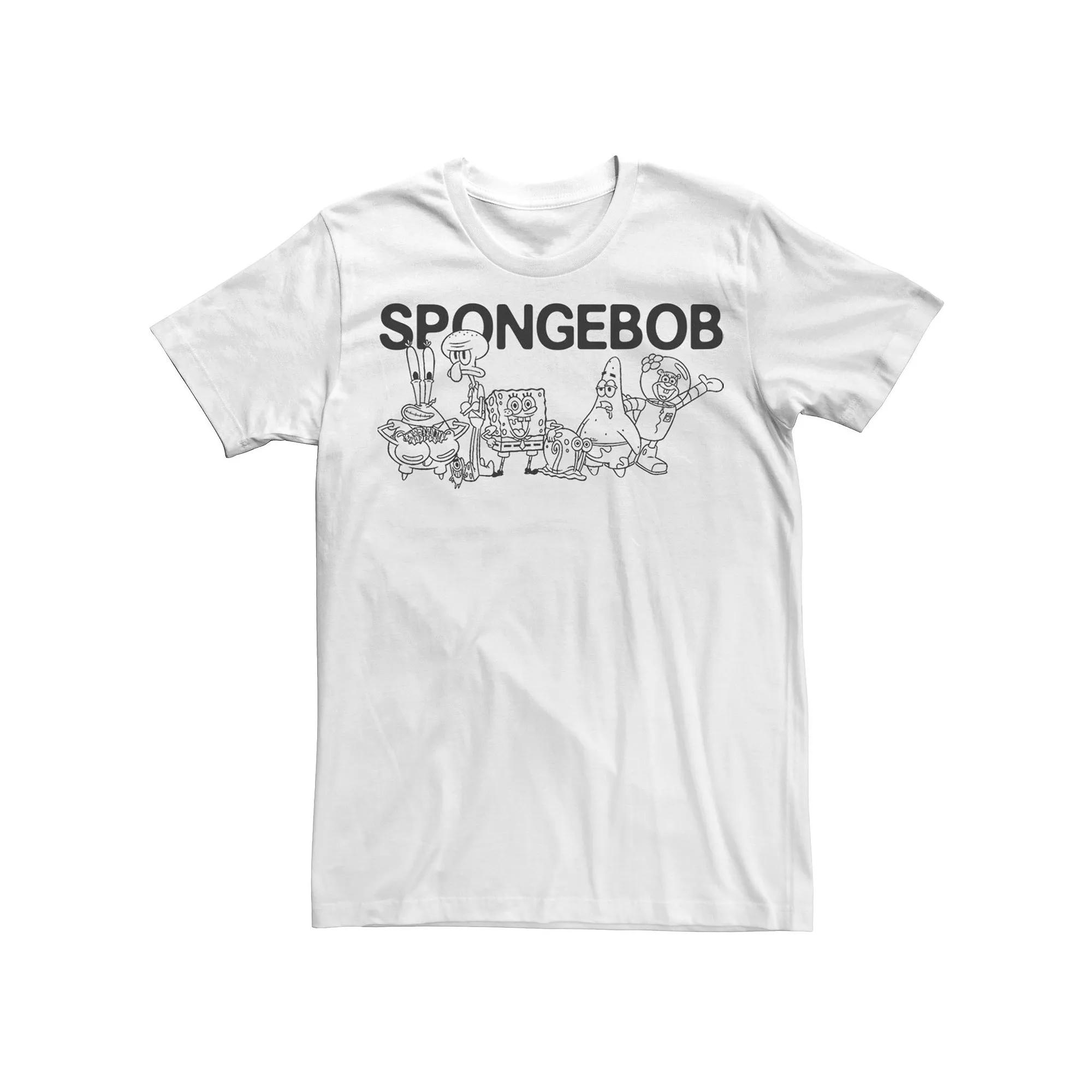 Men's SpongeBob Group Shot Outlines Tee,  Product Image