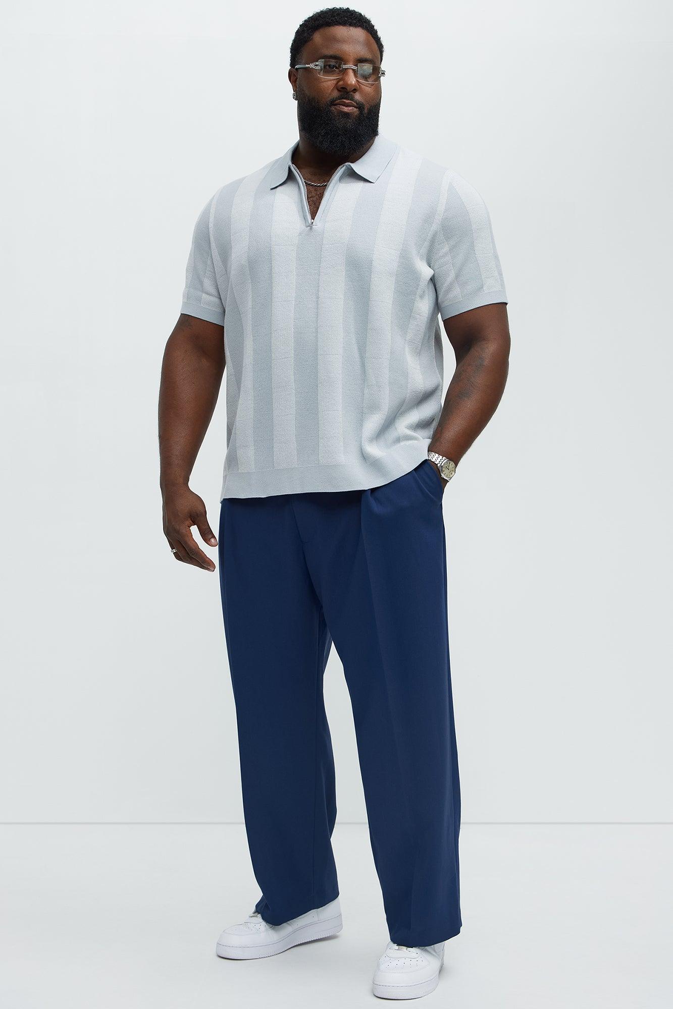 Sloane Knitted Sweater Polo - Grey/combo Product Image