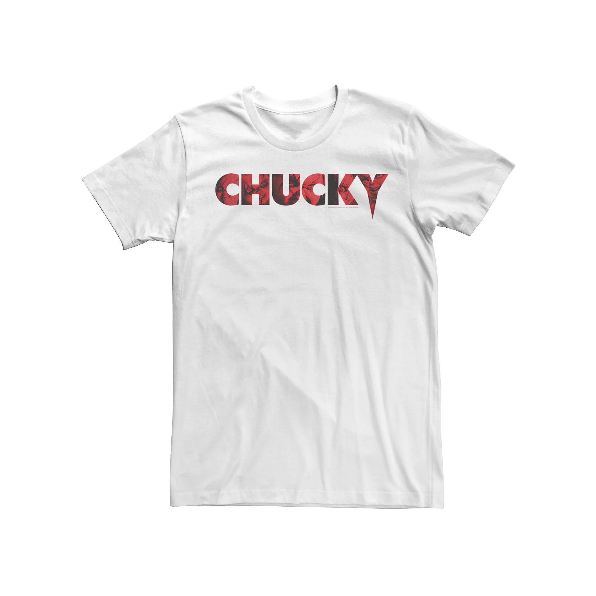 Men's Chucky Red Text Good Guys Doll Fill Tee,  Product Image