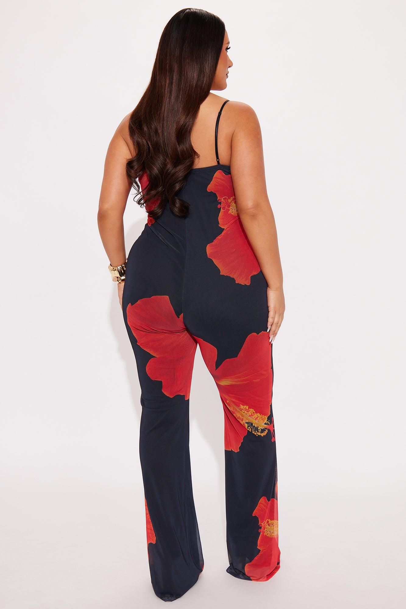 Resort Ready Mesh Jumpsuit - Black/combo Female Product Image
