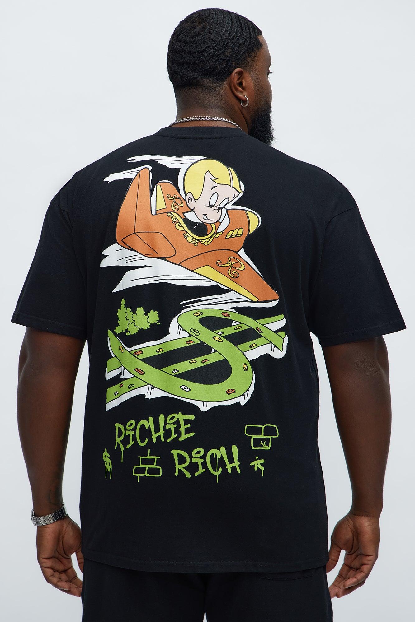 Richie Rich Fly Short Sleeve Tee - Black Male Product Image