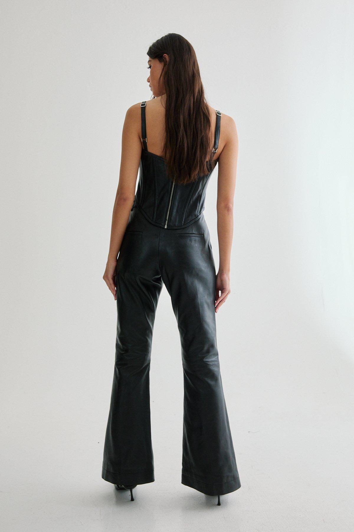 Real Leather Skinny Flare Product Image