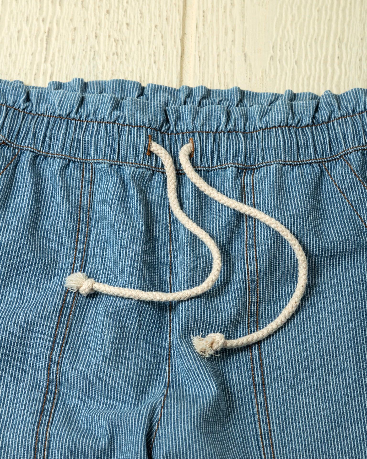Women's Beach Pant in Denim Blue Hickory Stripe Product Image