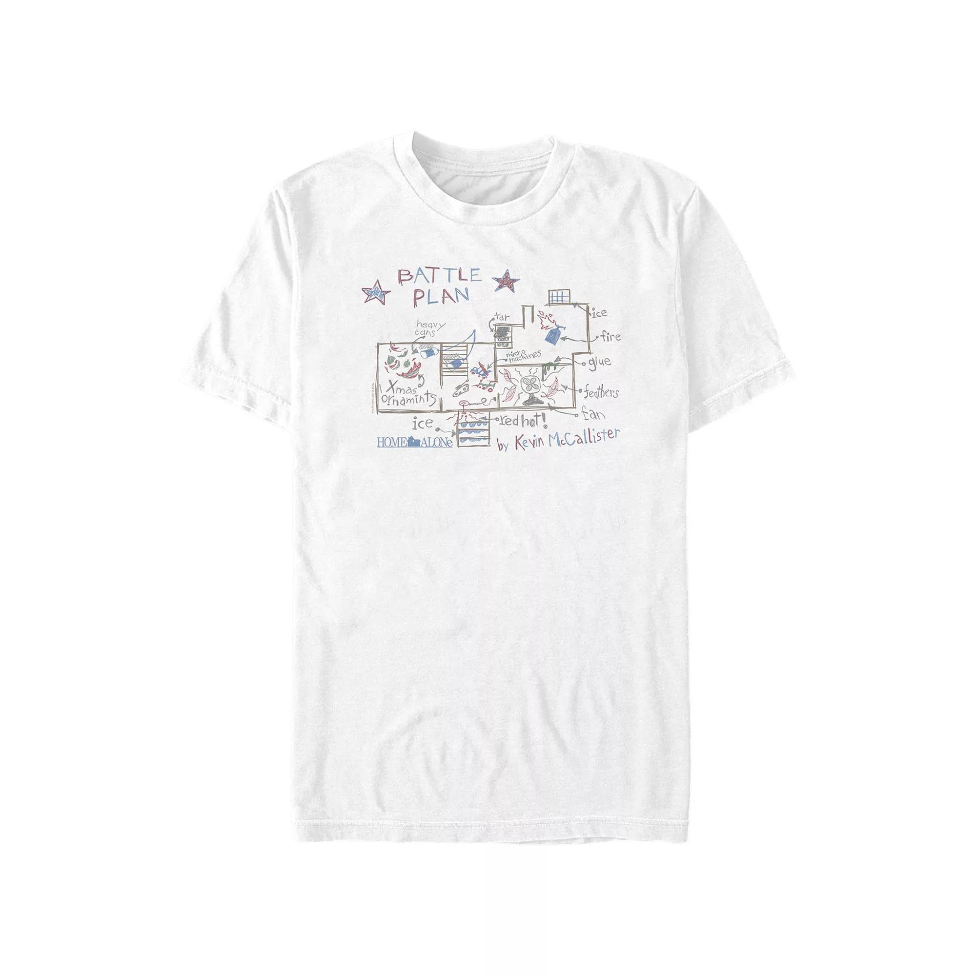 Big & Tall Home Alone Kevin's Battle Plan Graphic Tee, Men's,  Product Image