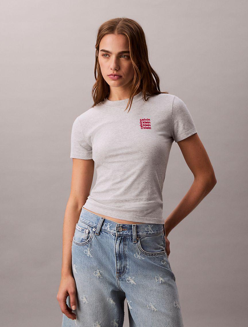 Square Logo Graphic Slim T-Shirt  Product Image