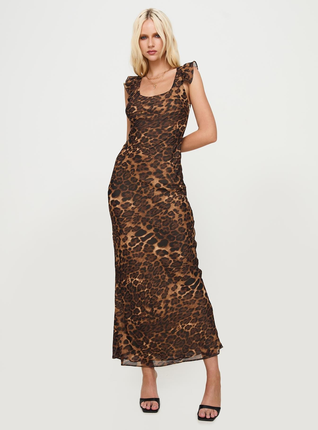 Channelle Maxi Dress Leopard Product Image
