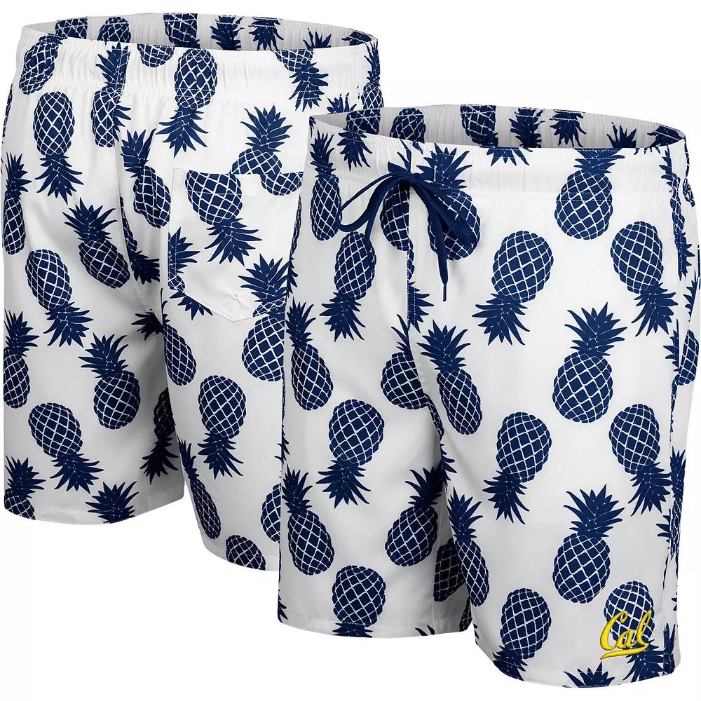 Men's Colosseum White Colorado Buffaloes Pineapples Swim Shorts,  Product Image
