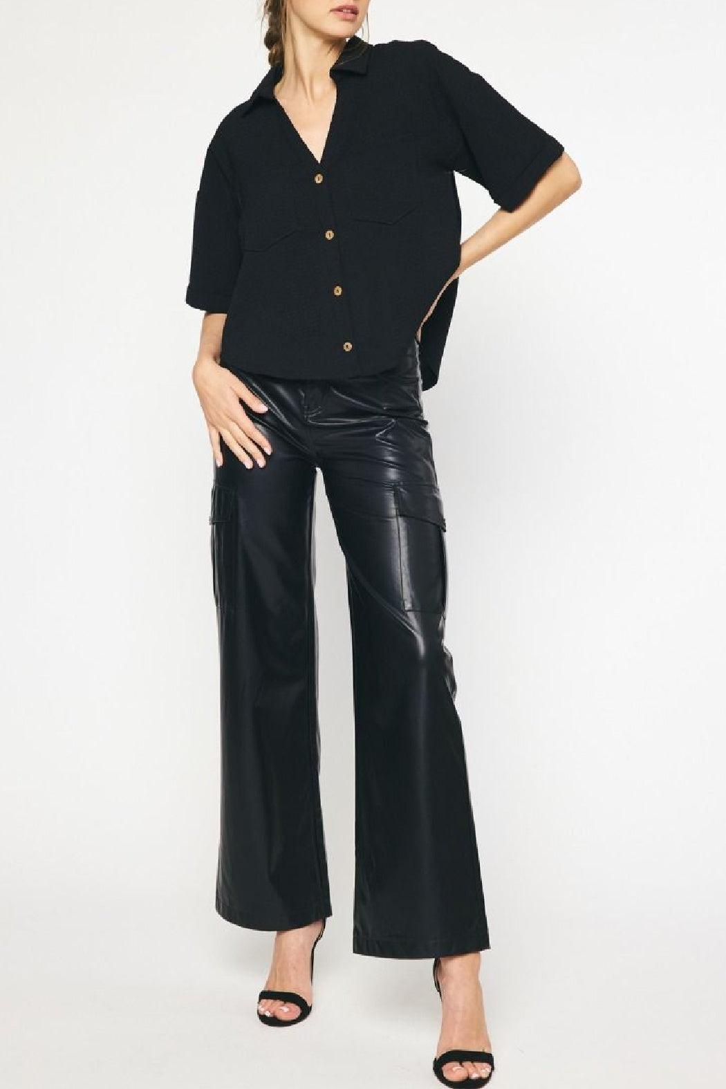 Waffled Button Up Product Image