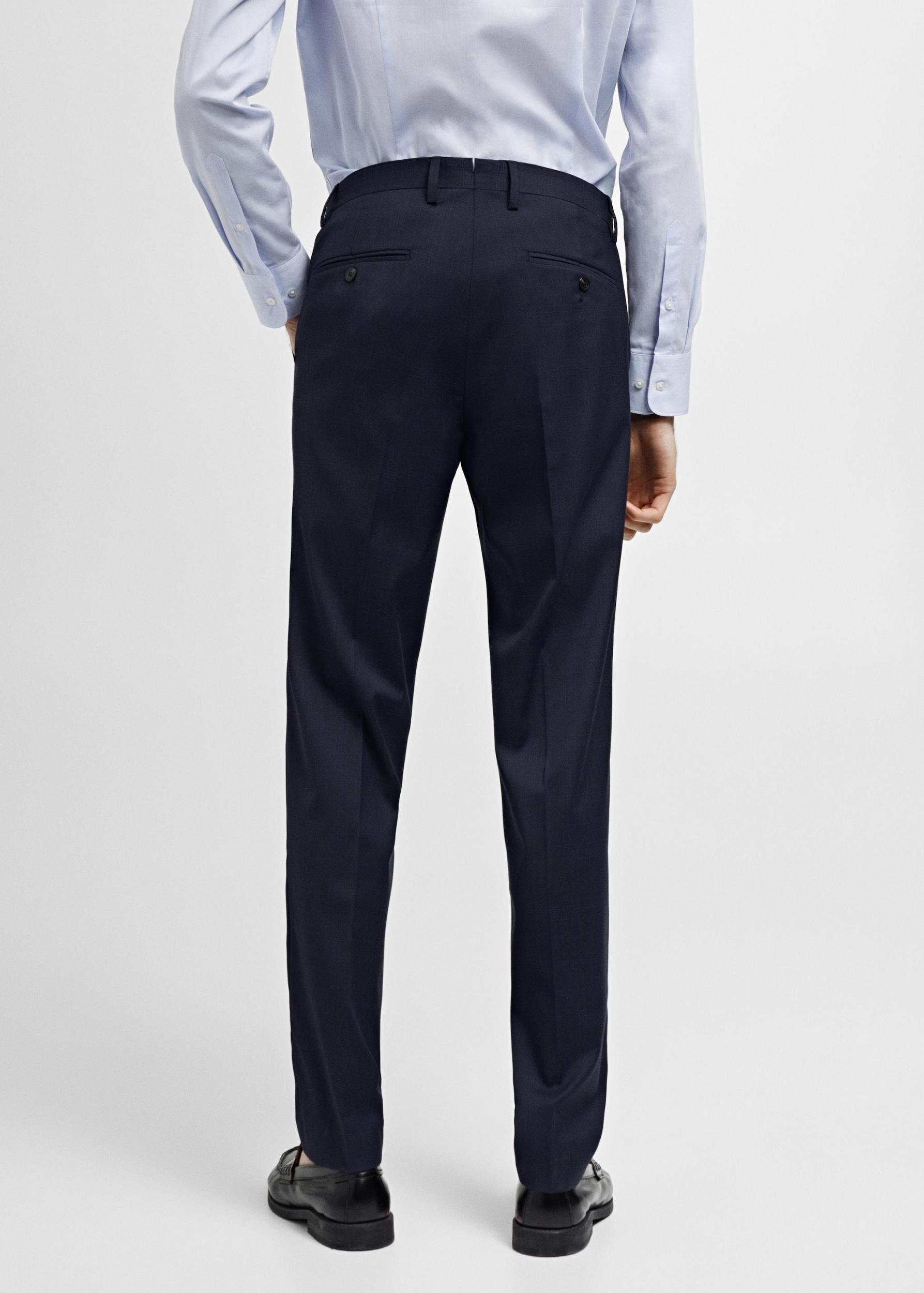 Stretch-fabric slim-fit suit pants - Men | MANGO USA Product Image