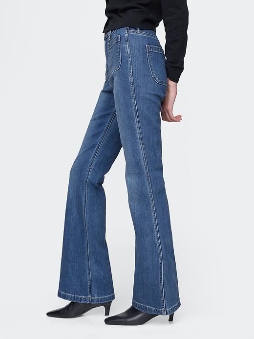 High Rise '70s Flare Jeans Product Image