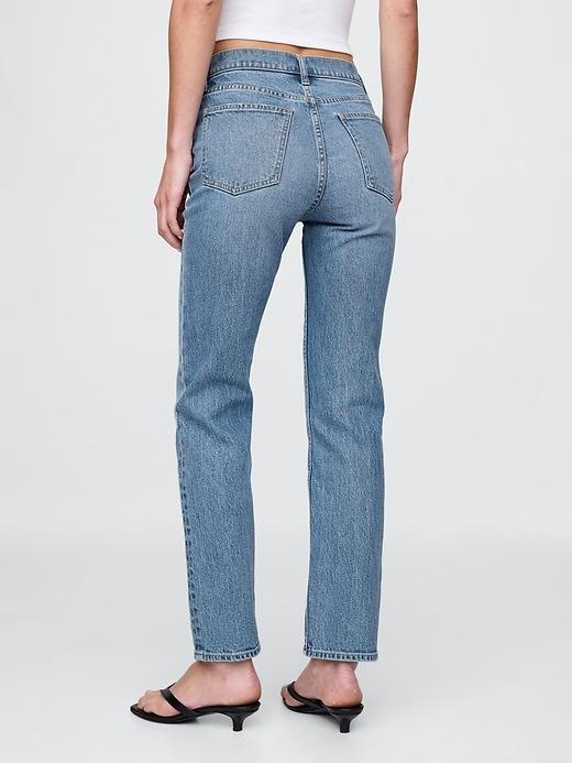 High Rise Studded &apos;90s Straight Jeans Product Image