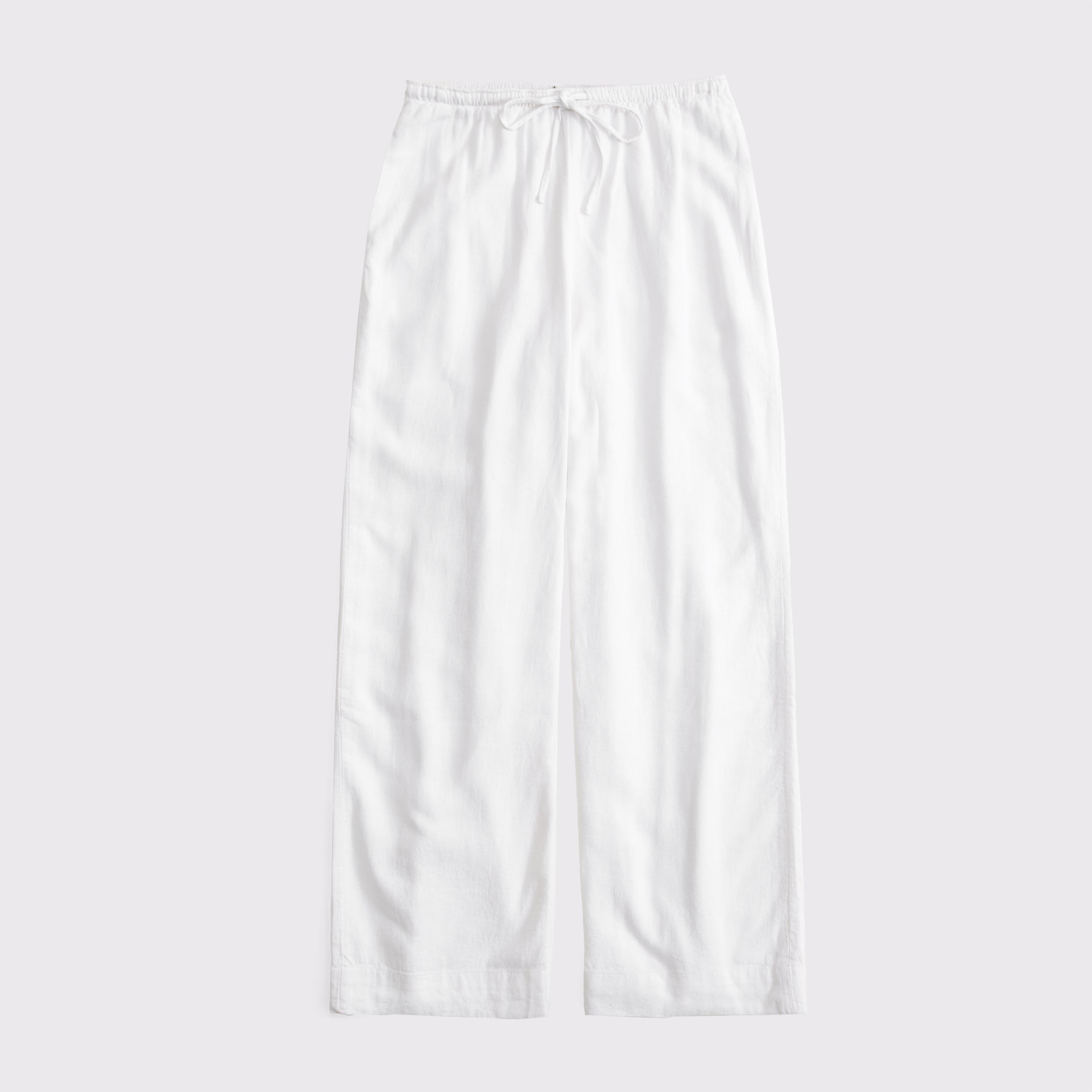 Linen-Blend Pull-On Pant Product Image